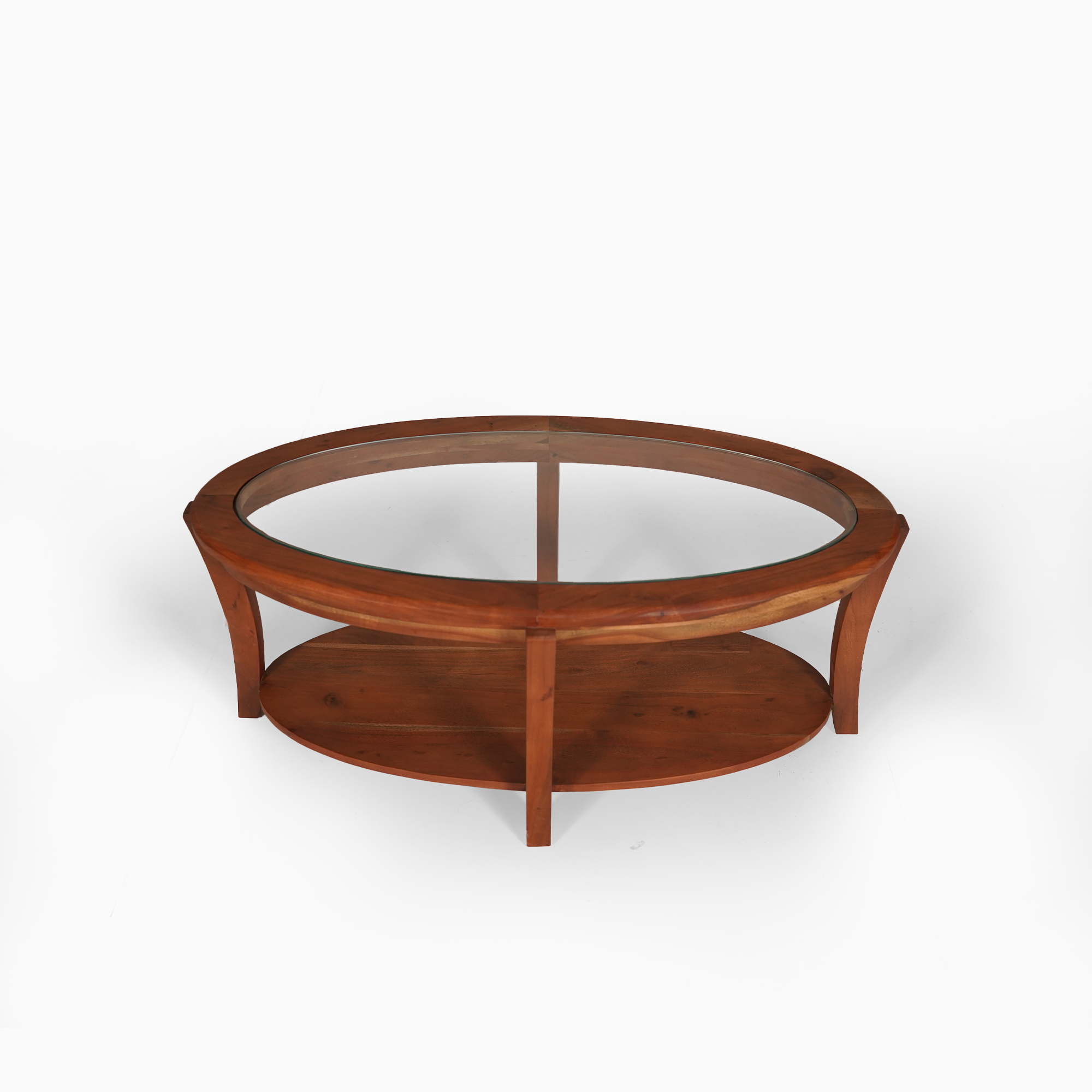 Alex Solid Wood Center table/ Coffee table Oval