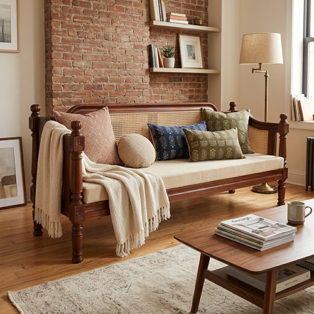 Amelia Solid Wood Daybed/bench