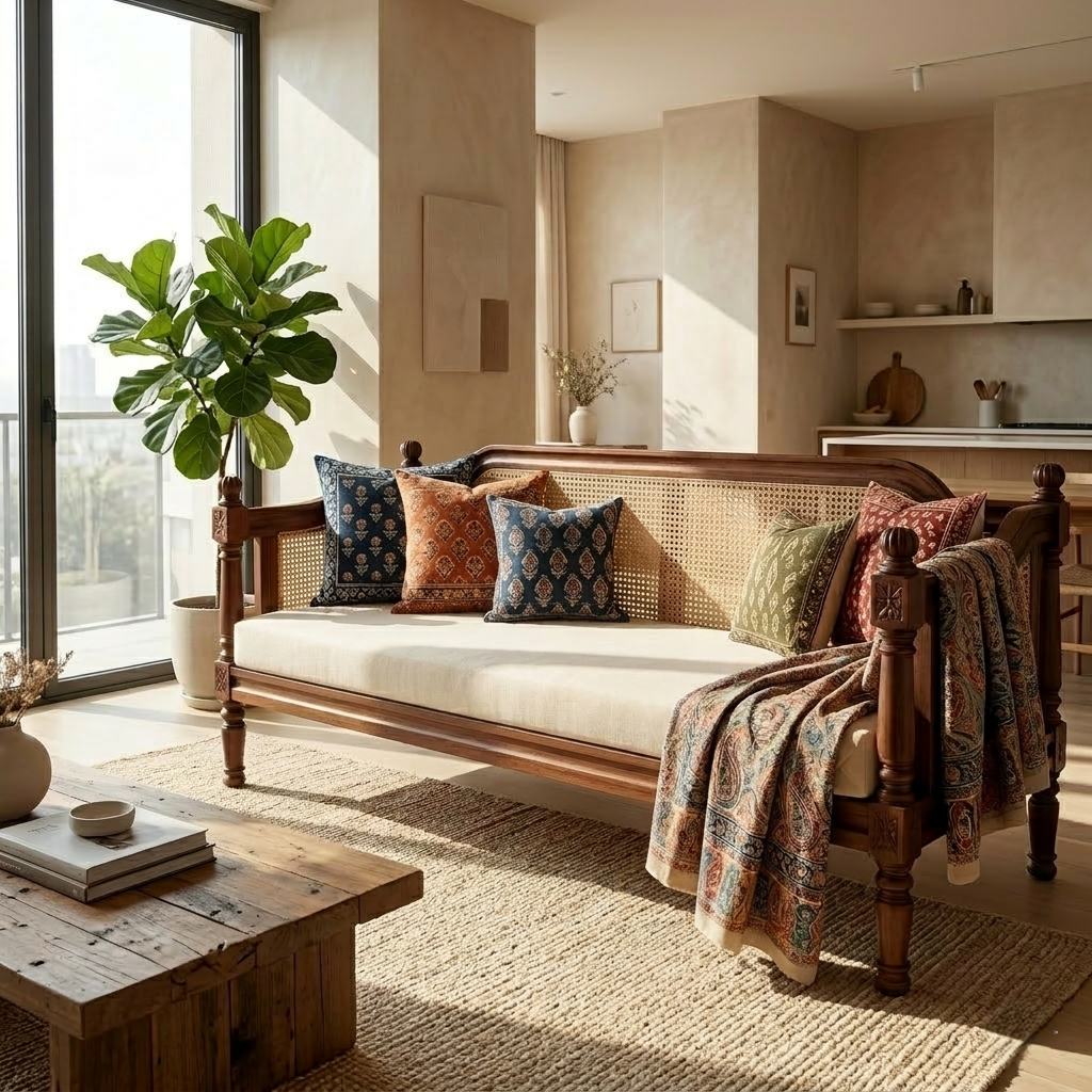 Amelia Solid Wood Daybed/bench