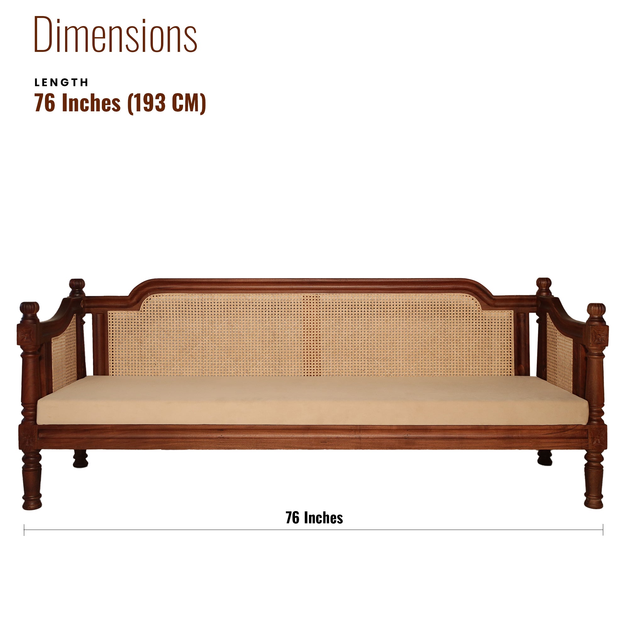 Amelia Solid Wood Daybed/bench