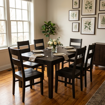 Archer Solid Wood Dining Chair Wood Seat
