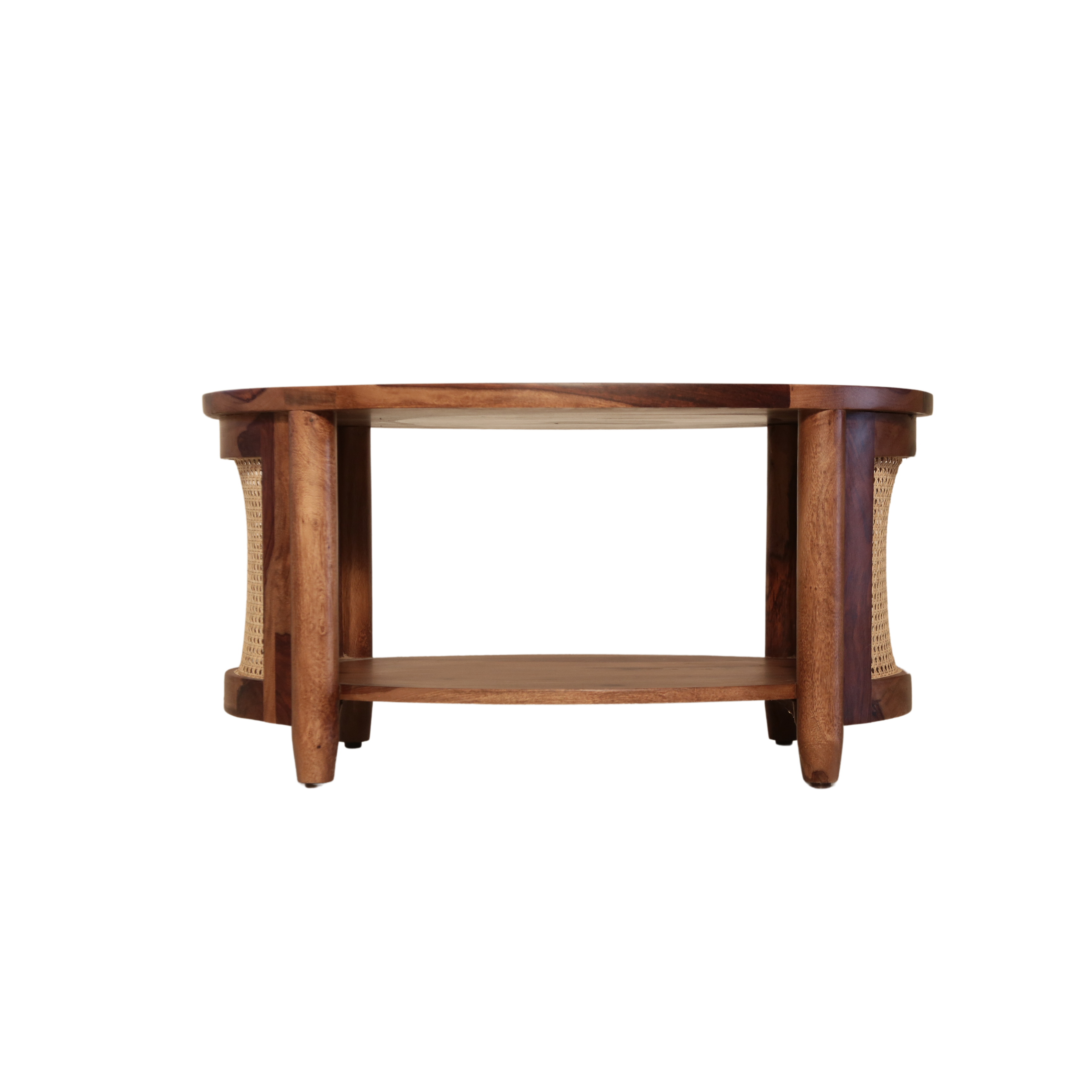 Athena Solid Sheesham Wood Oval Center table/ Coffee table