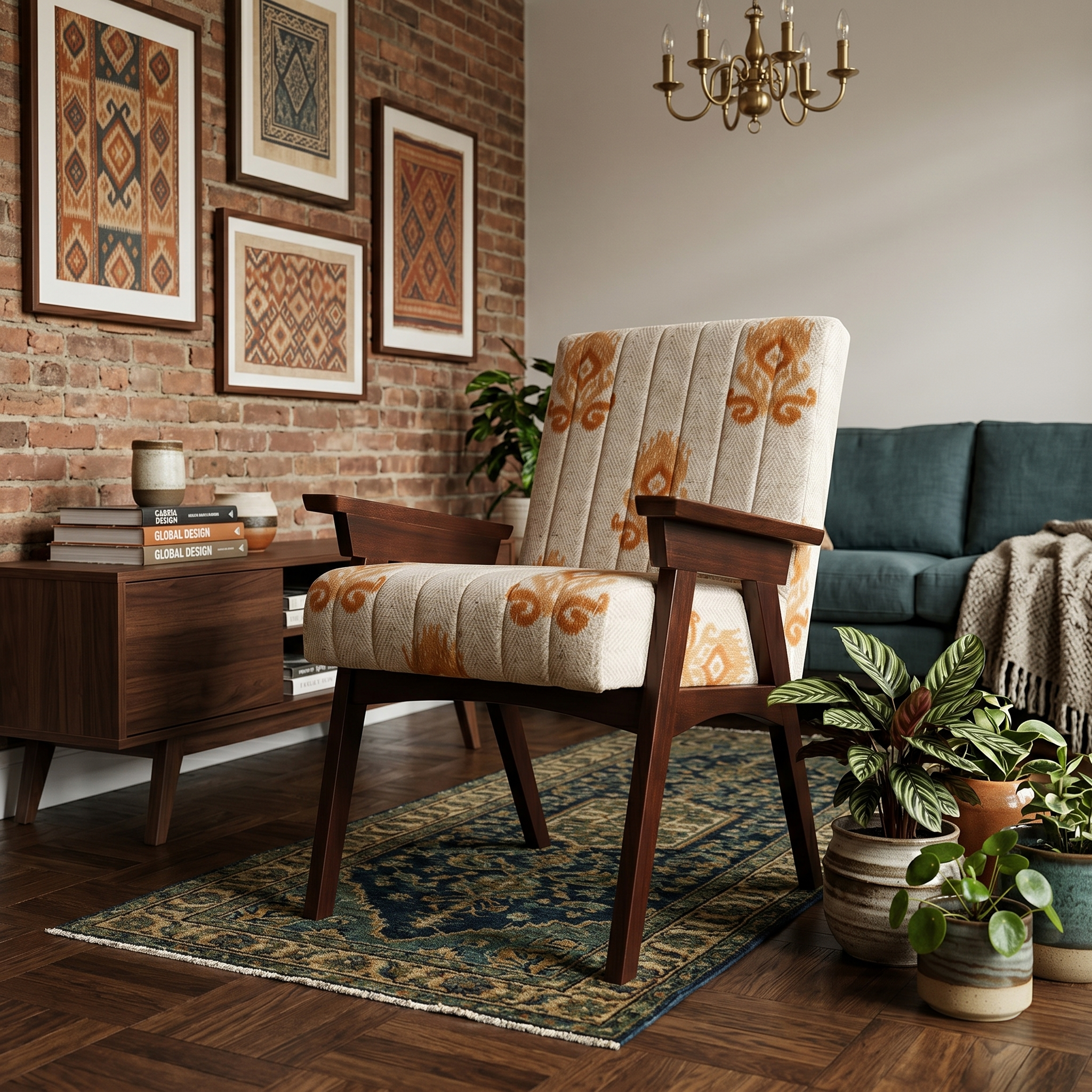 Athena Solid Wood Accent Chair/ Lounge Chair