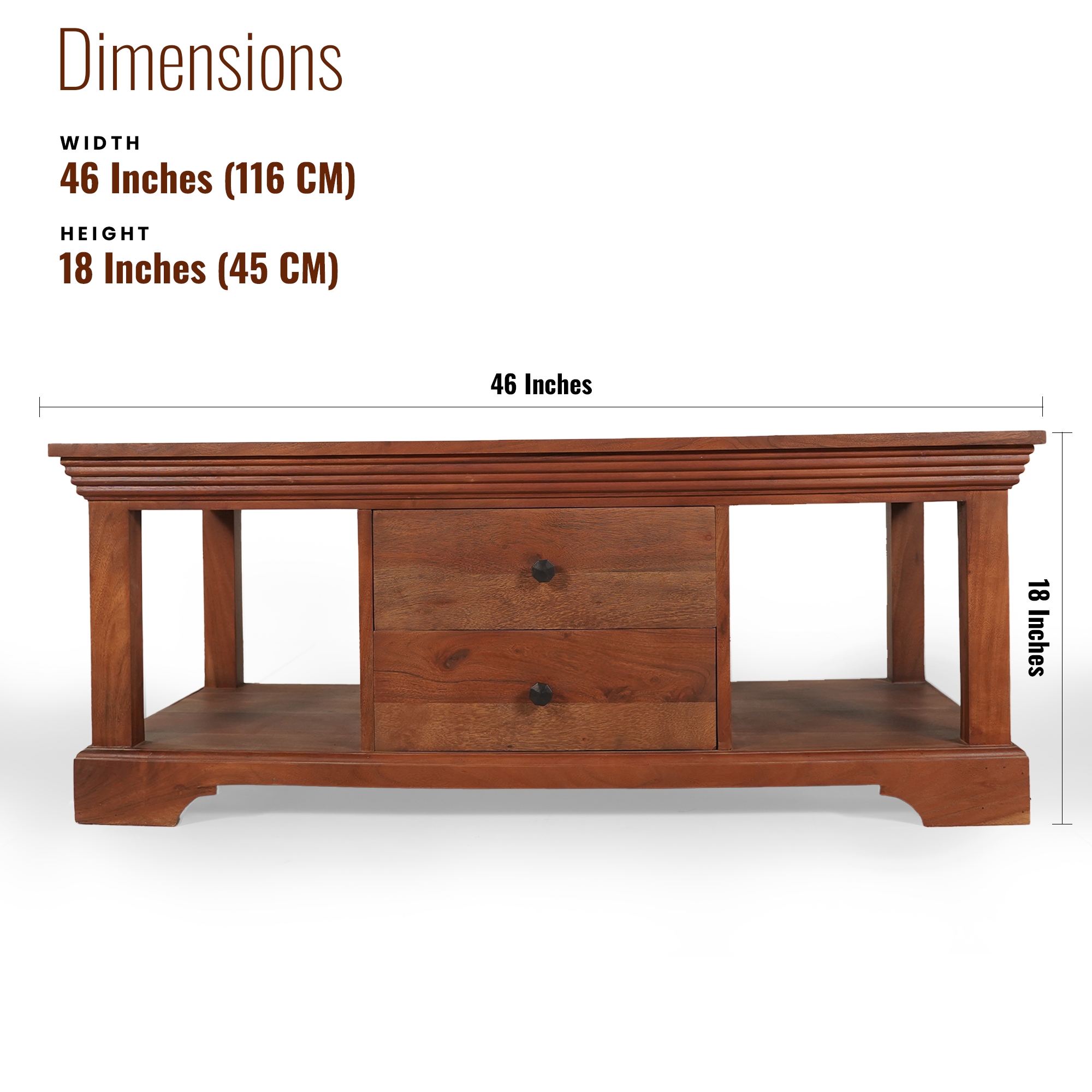 Bradford Sheesham Wood  Center table/ Coffee table