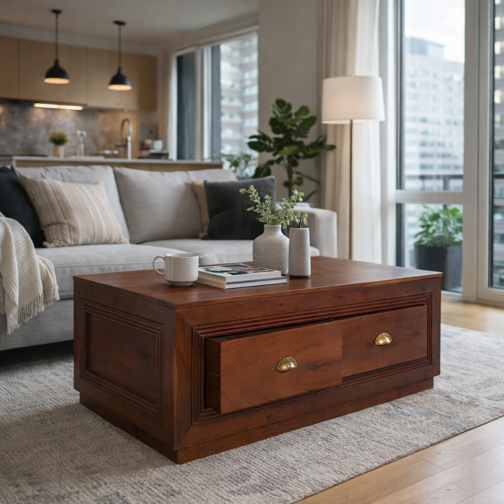 Berlin Solid Wood Center table/ Coffee table