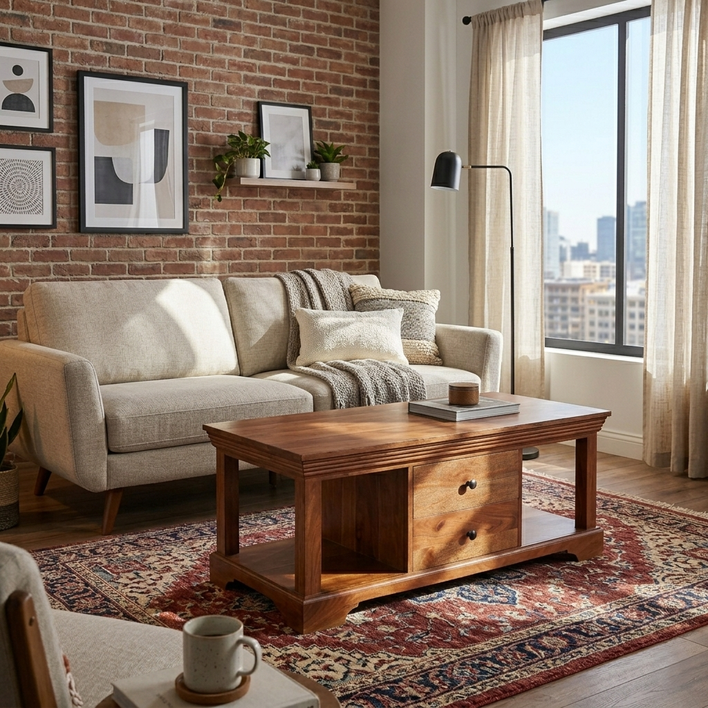 Bradford Sheesham Wood  Center table/ Coffee table
