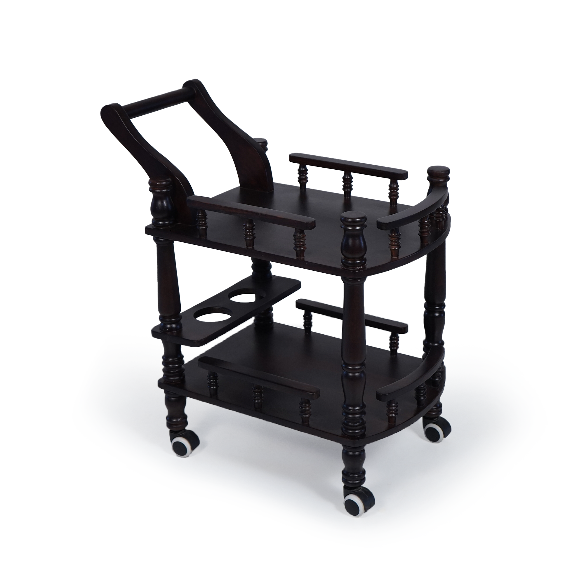 Ceylon Solid Wood Bar/Food Trolley