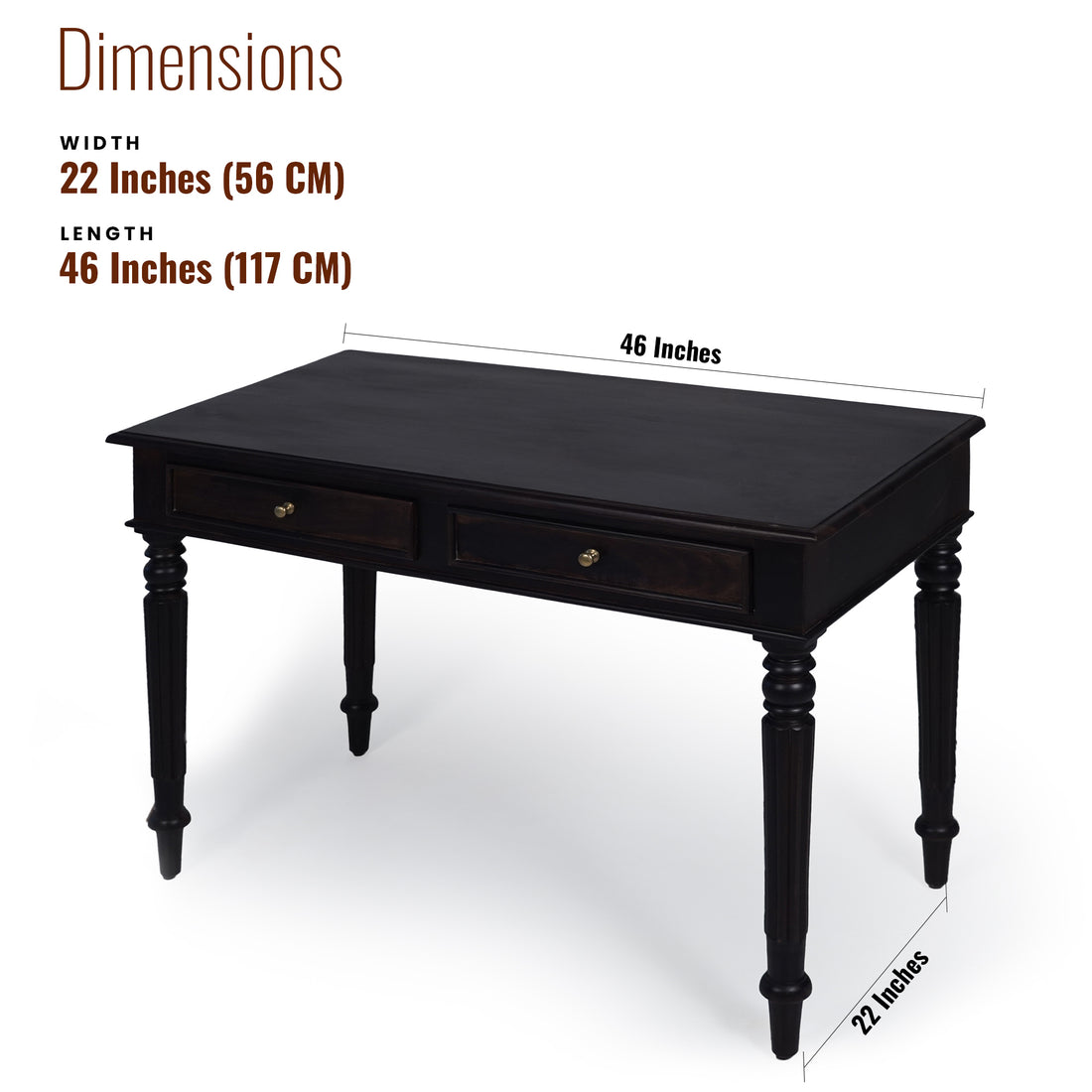 Ceylon Sheesham Wood  Study Table/ Console Table