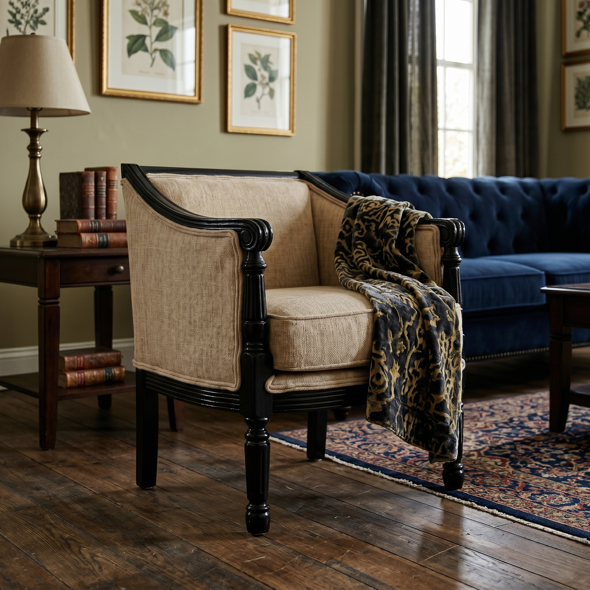 Ceylon Sheesham Wood  Armchair