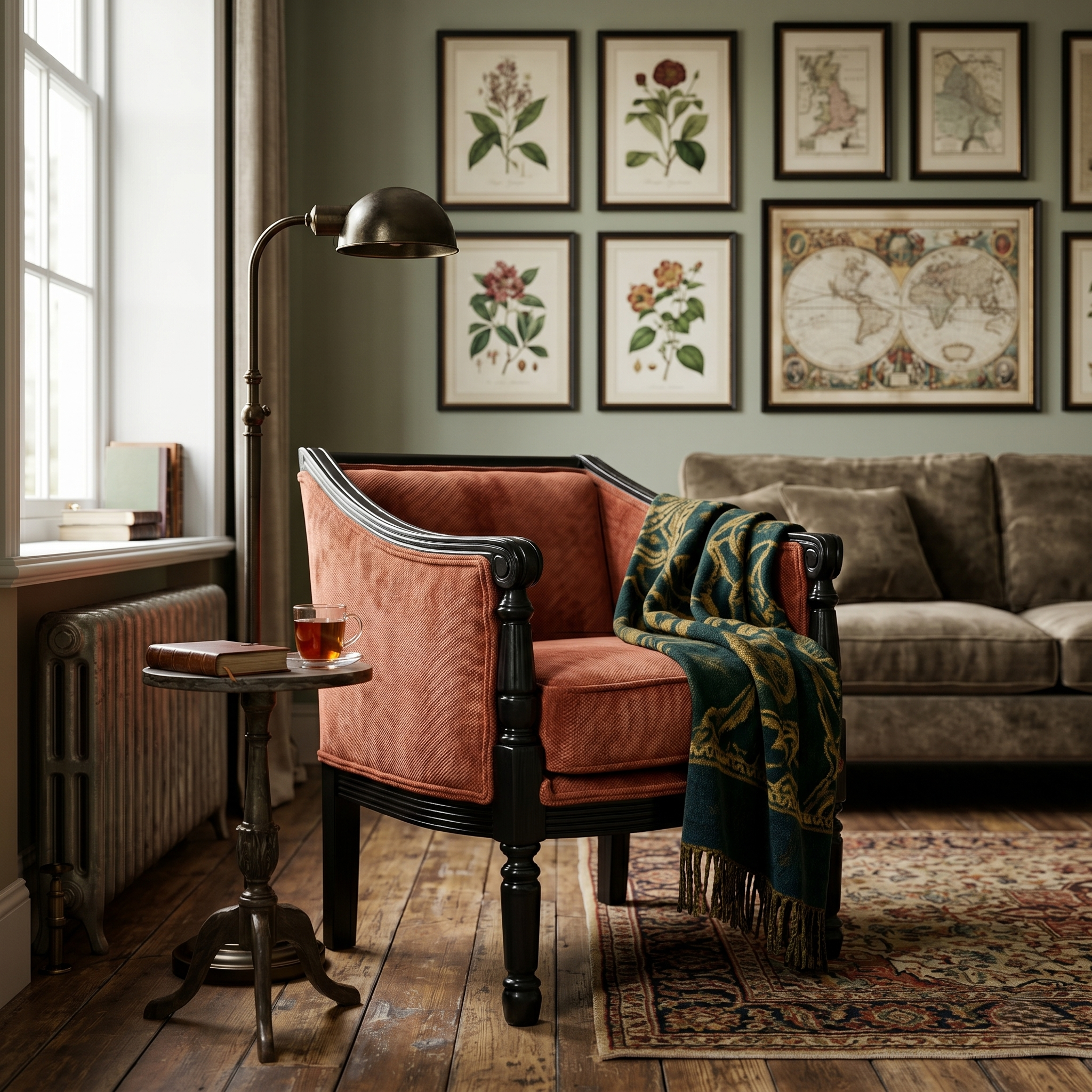 Ceylon Sheesham Wood  Armchair