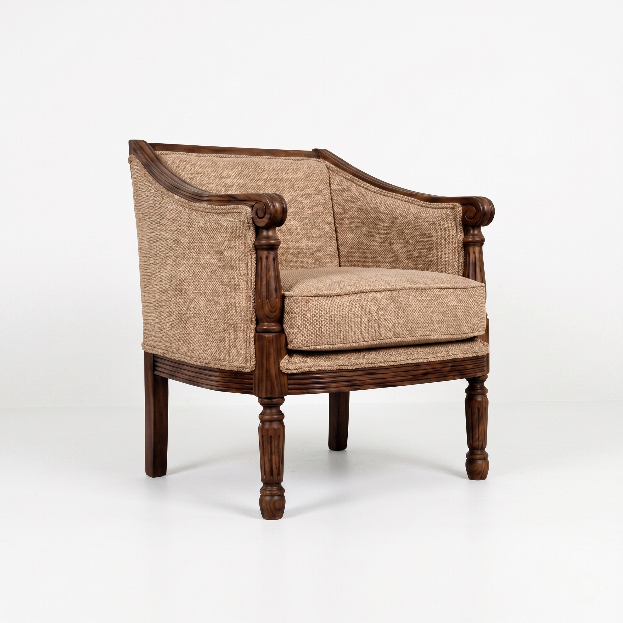 Ceylon Sheesham Wood  Armchair