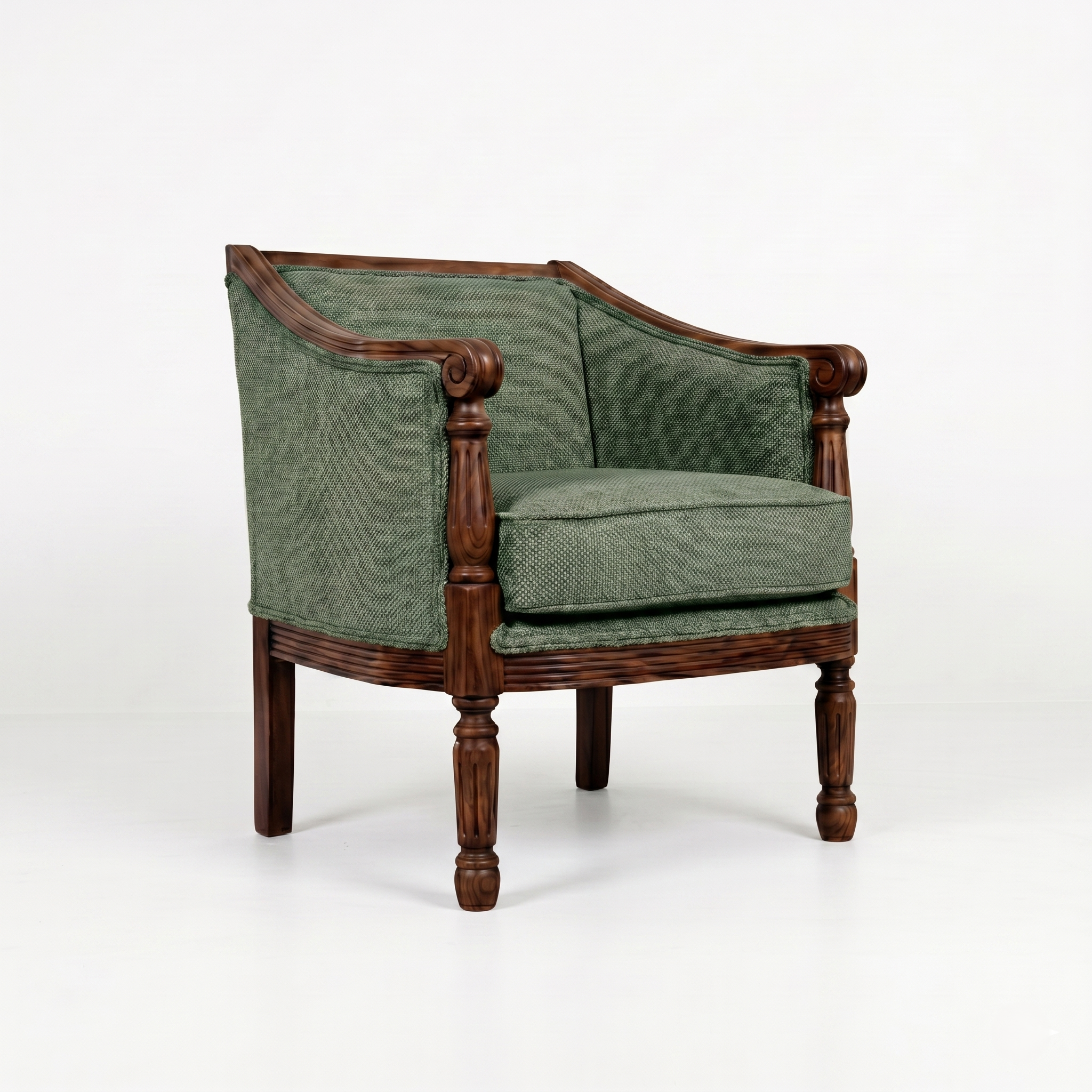 Ceylon Sheesham Wood  Armchair