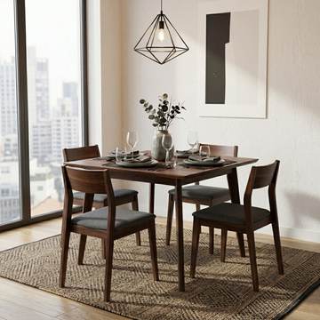 Charlie Sheesham Wood Dining Table/ Four Seater