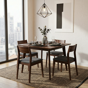Charlie Sheesham Wood Dining Table/ Four Seater