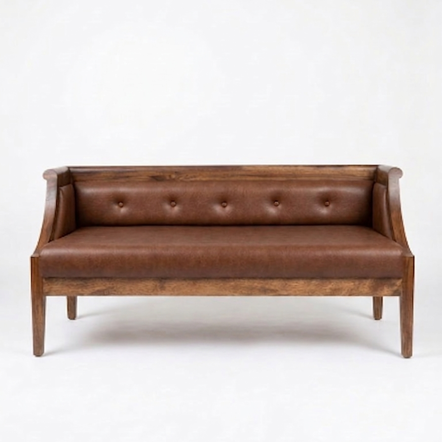 Dune Three Seater Wooden Sofa