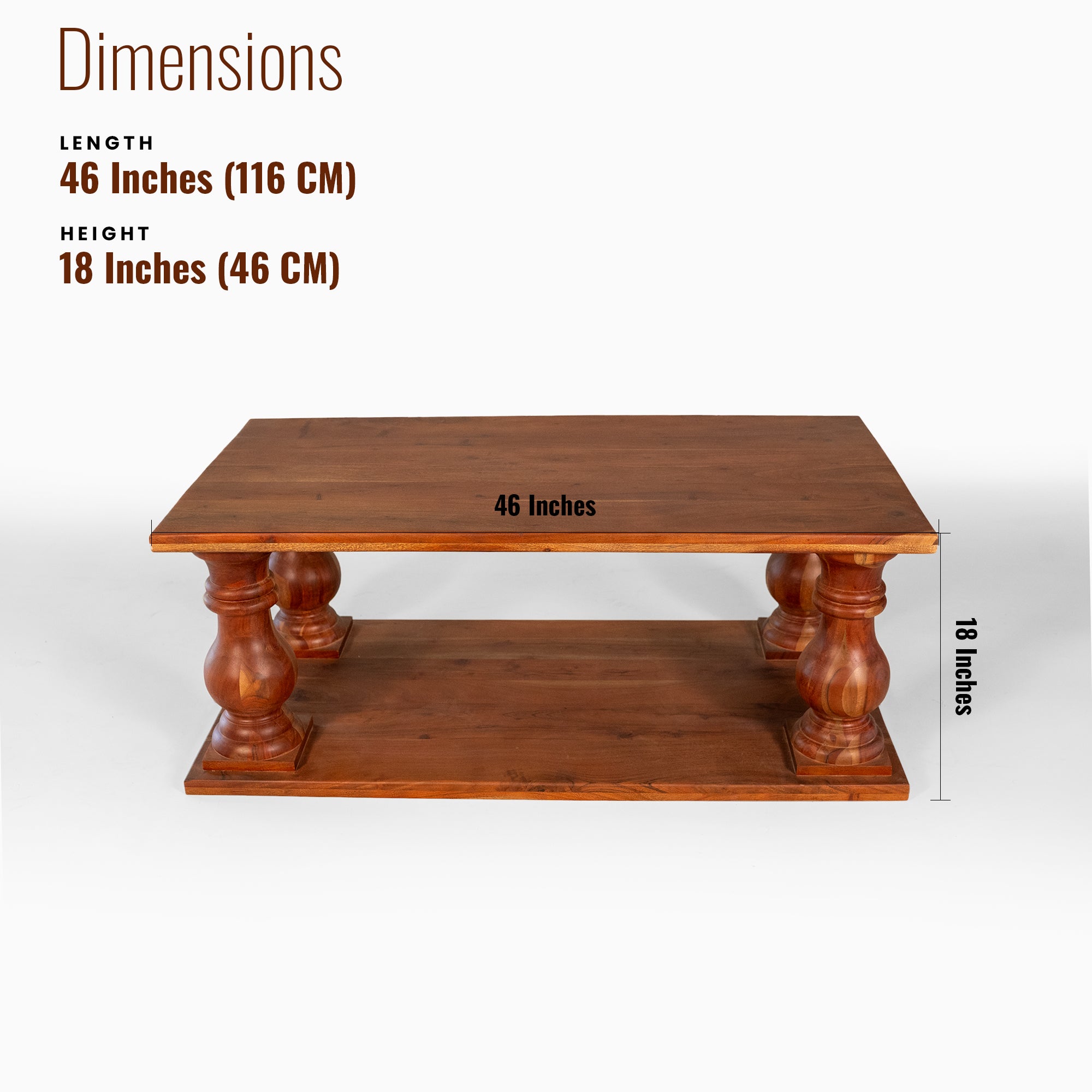 Henry Solid Wood Center table/ Coffee table