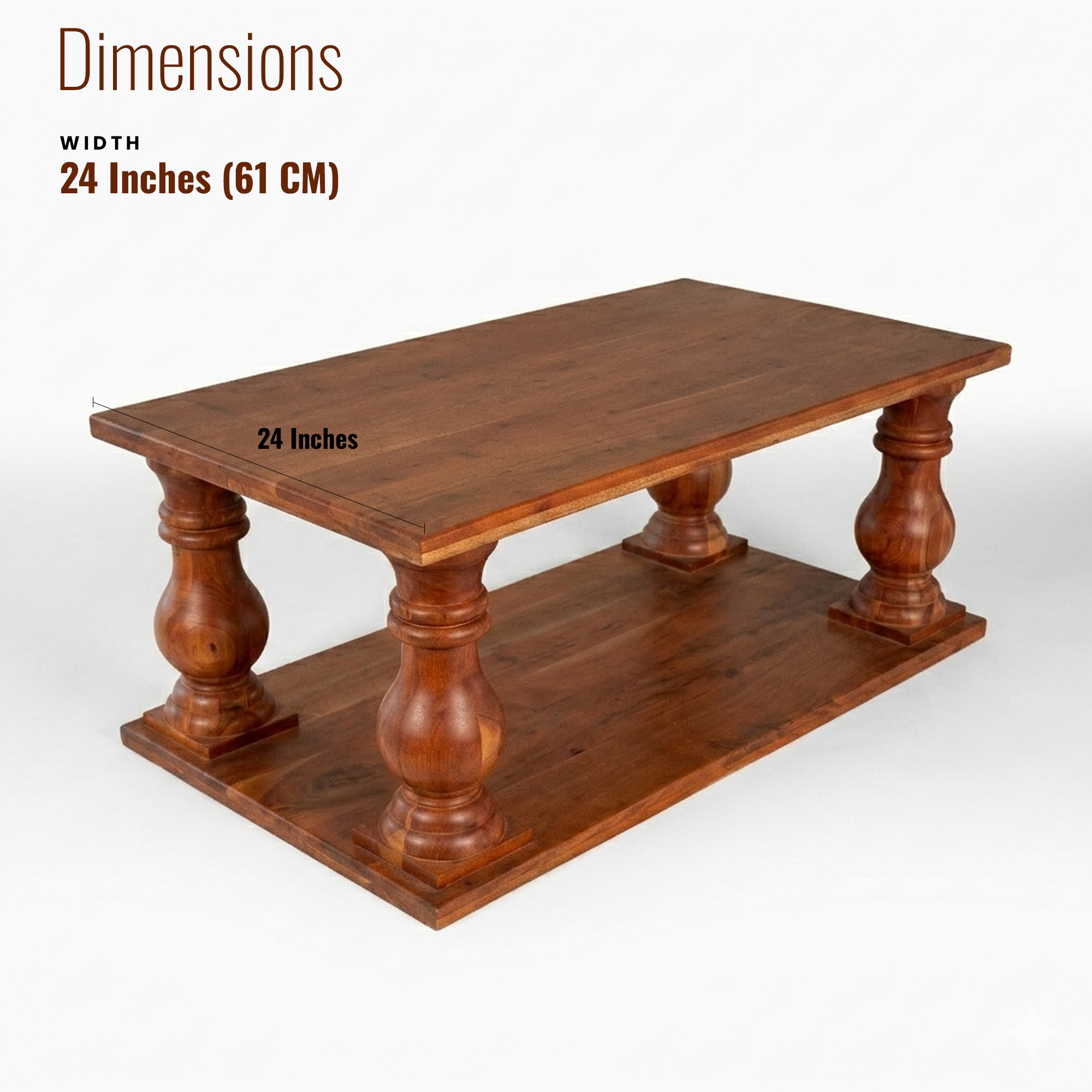 Henry Solid Wood Center table/ Coffee table