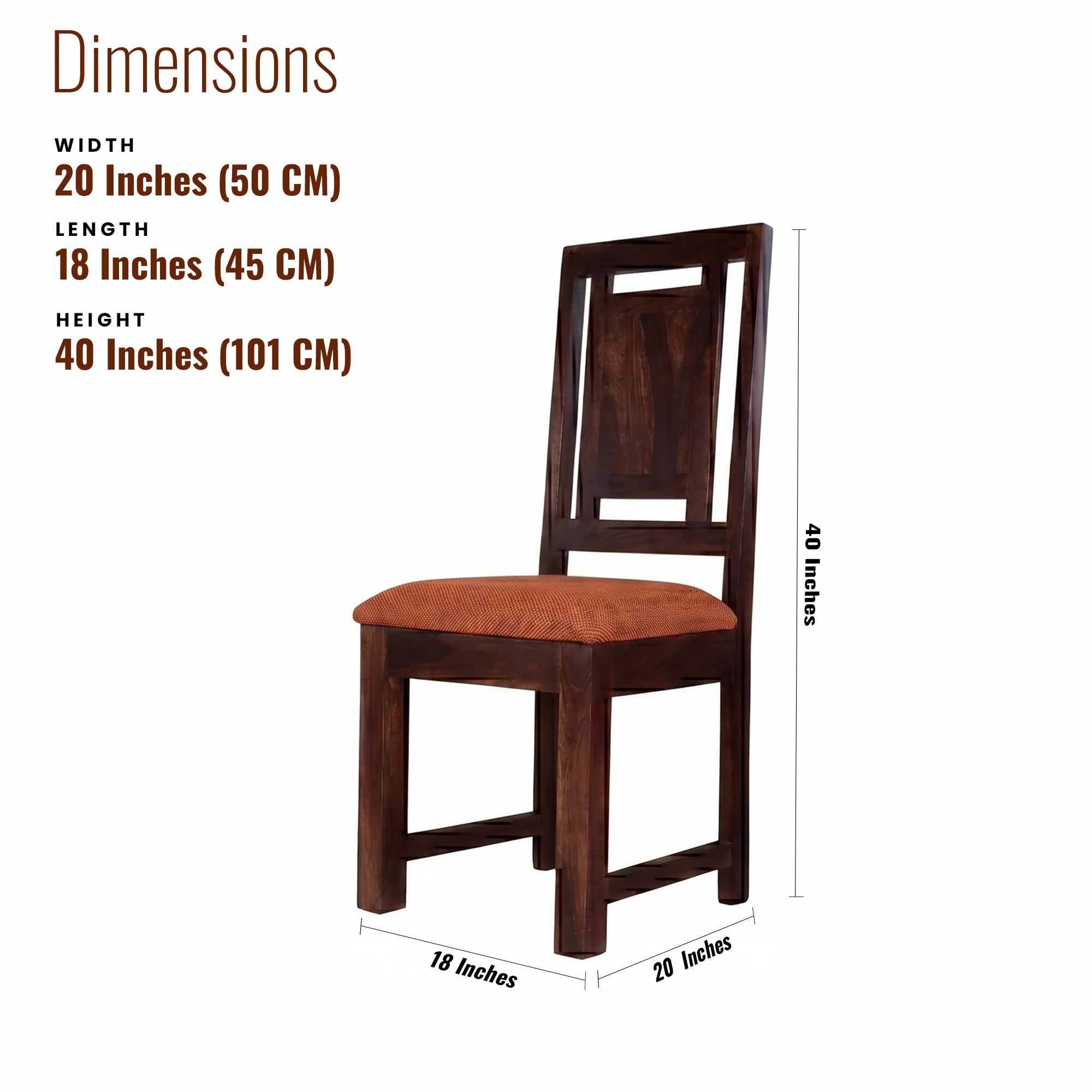 Harper Sheesham Wood Dining Chair