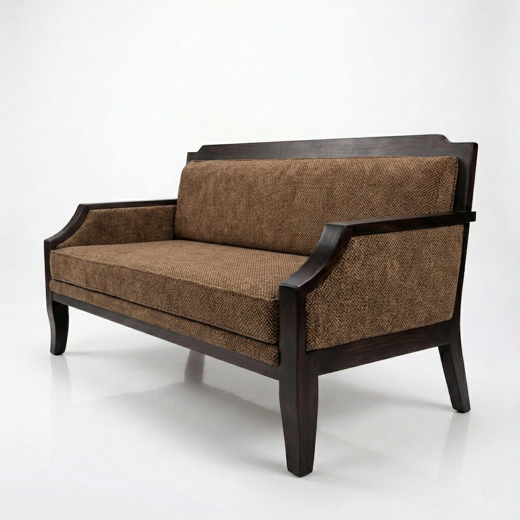 Harry Three Seater Wooden Sofa