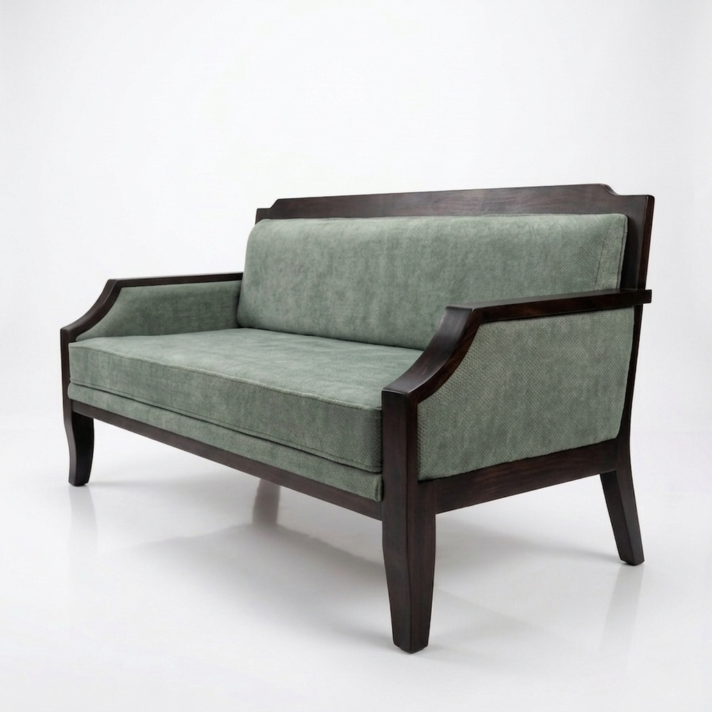 Harry Three Seater Wooden Sofa