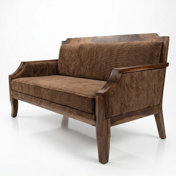 Harry Three Seater Wooden Sofa