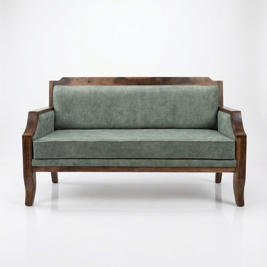 Harry Three Seater Wooden Sofa