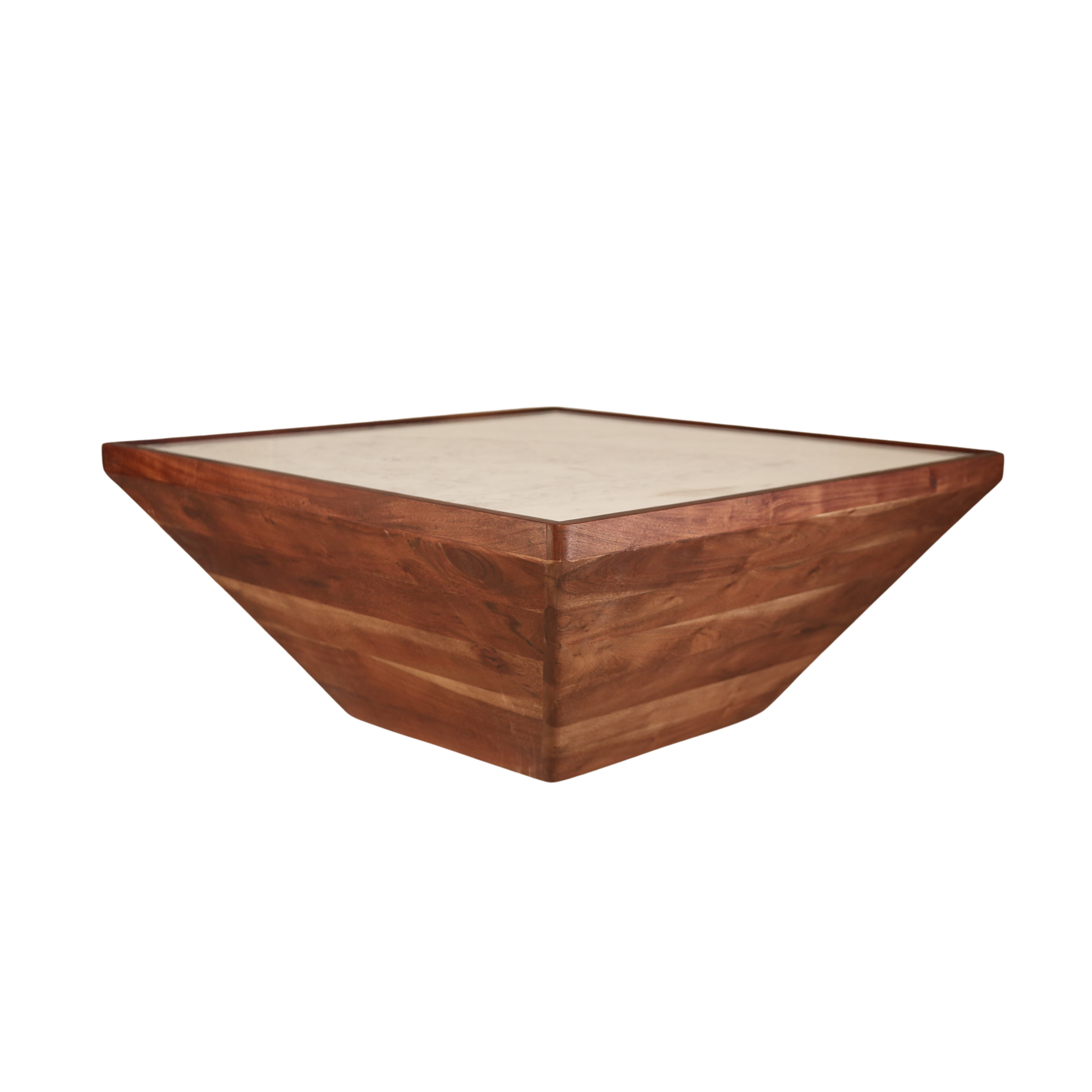 Hector white marble square Center table/ Coffee table