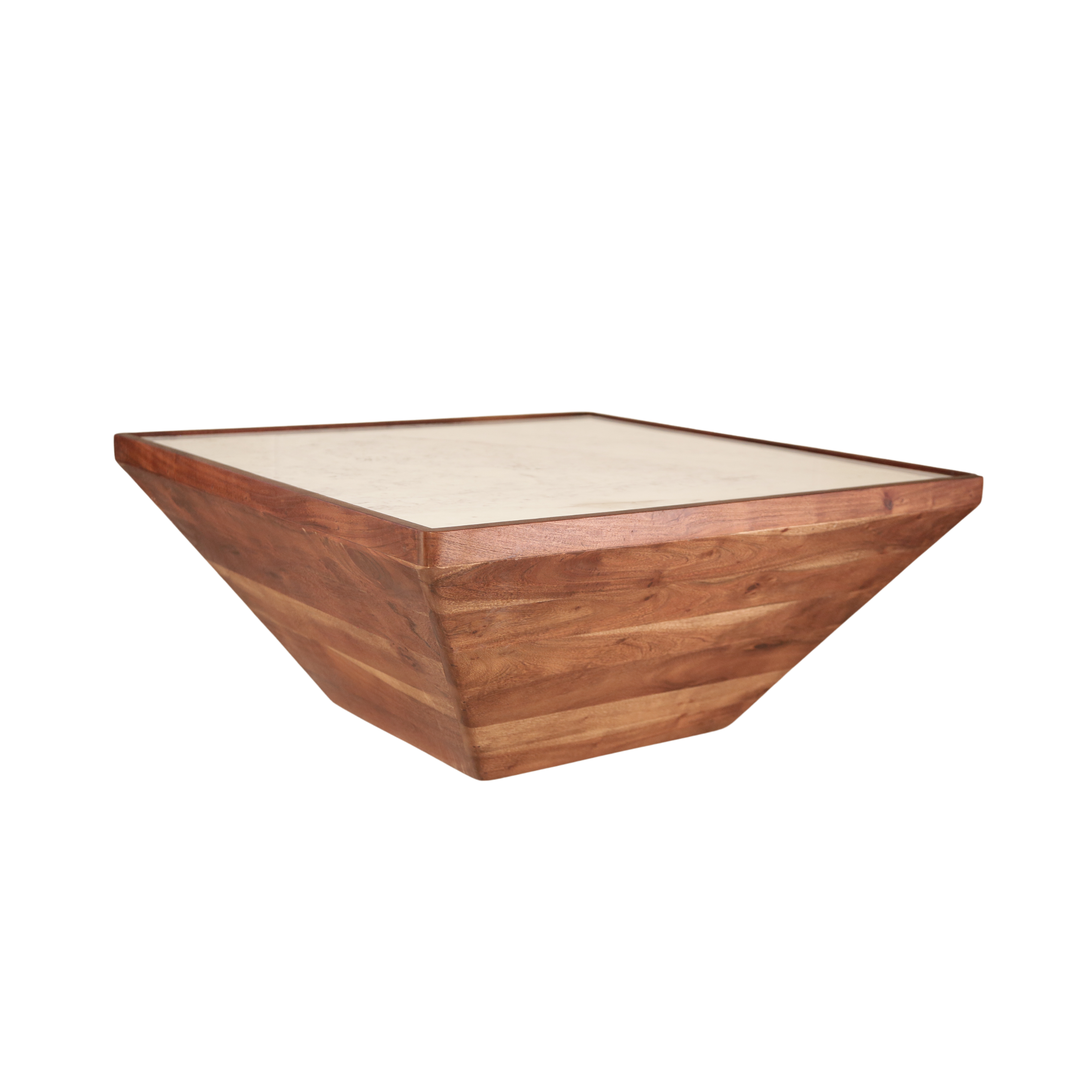 Hector white marble square Center table/ Coffee table