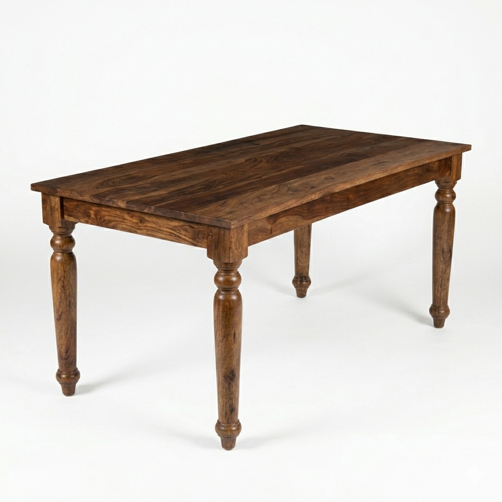Jane Sheesham Wood Dining Table/ Six Seater
