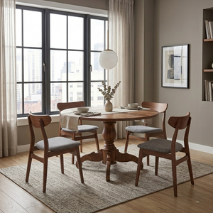 Kate Solid Wood Round Dining Table