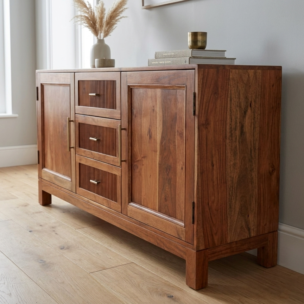 Kyle Solid Wood Sideboard 2 Door 3 Drawer
