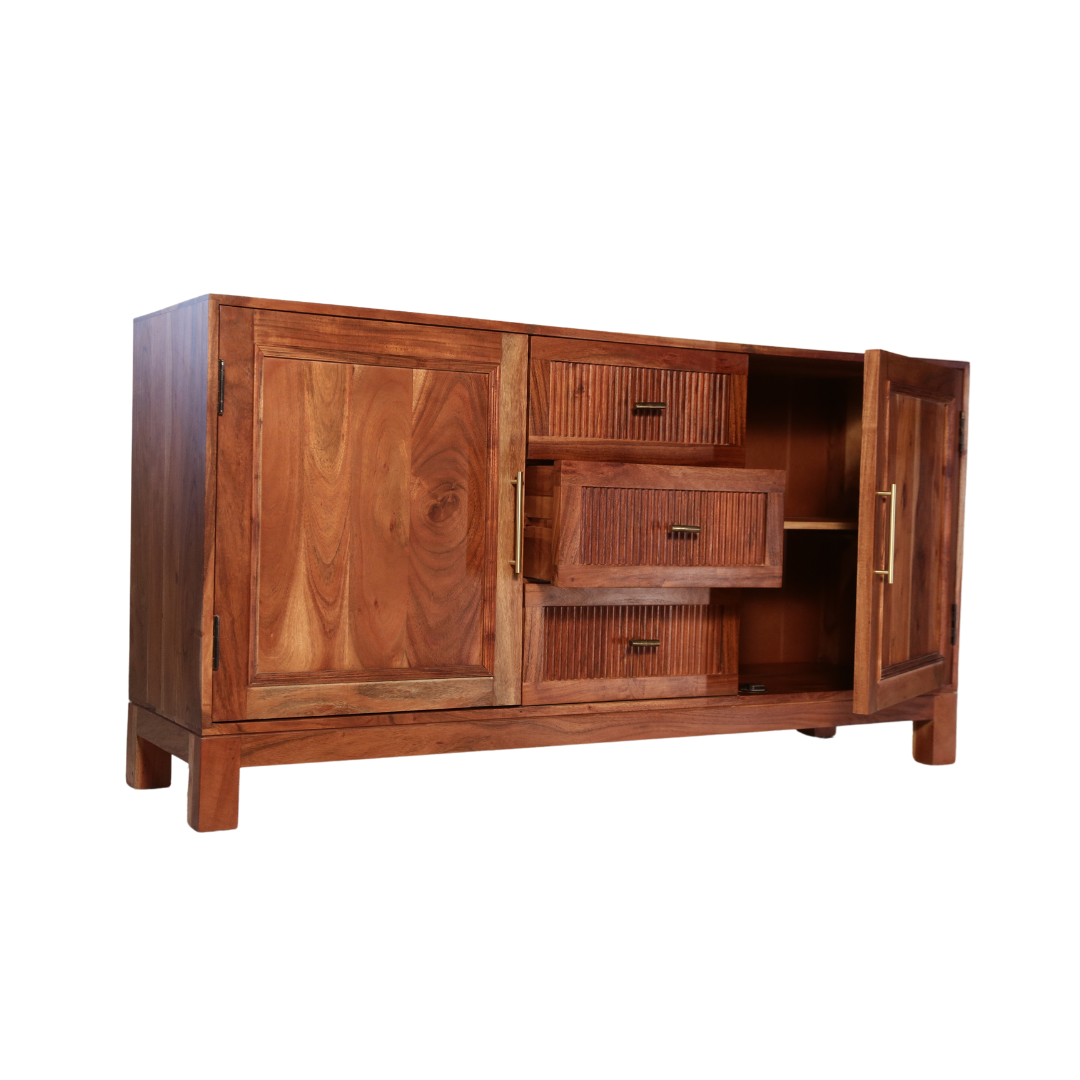 Kyle Solid Wood Sideboard 2 Door 3 Drawer