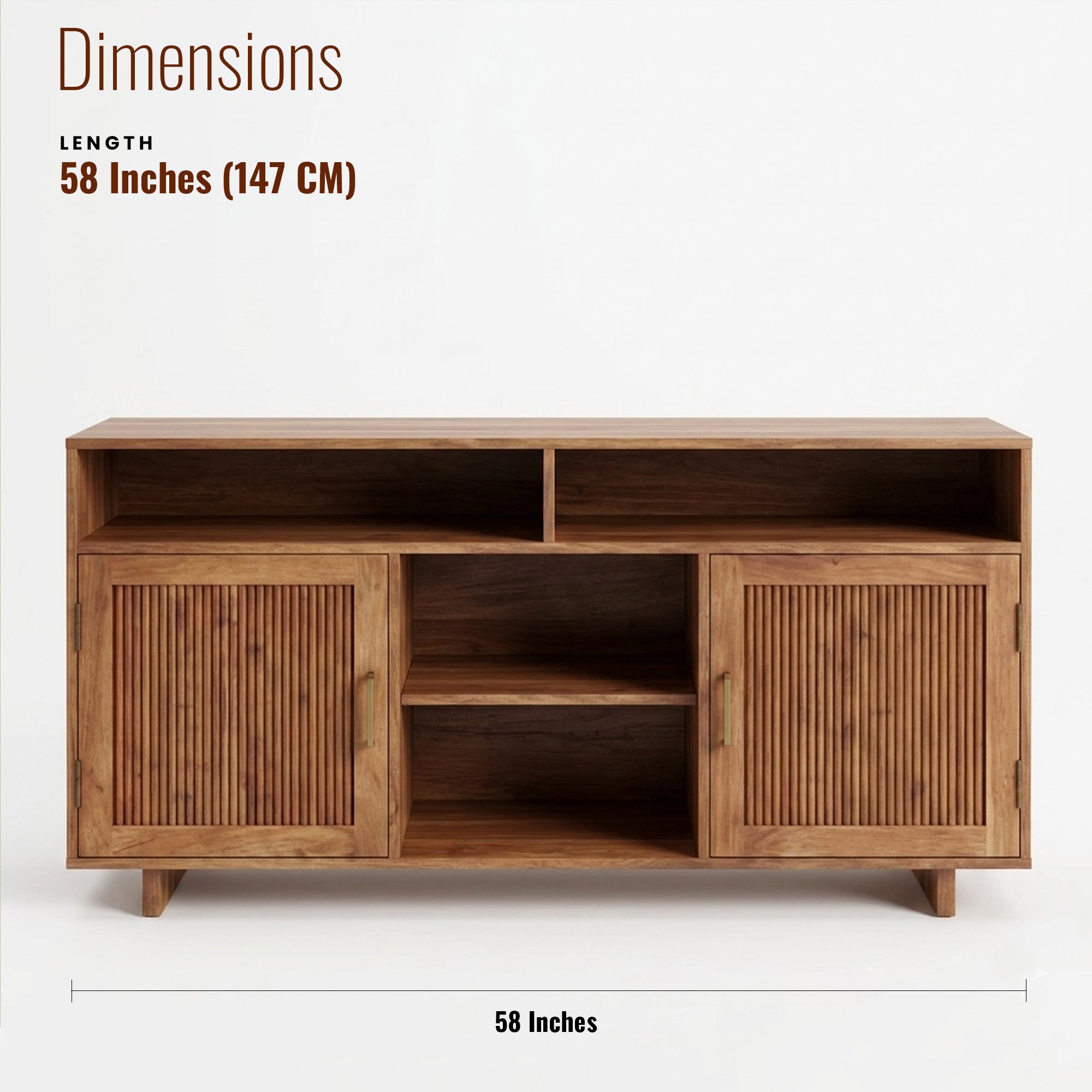 Kylie Solid Wood Sideboard 2 door