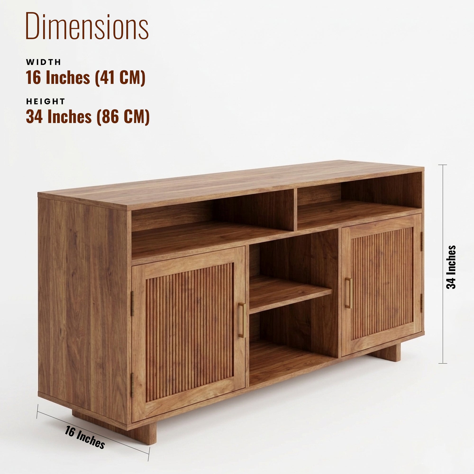 Kylie Solid Wood Sideboard 2 door