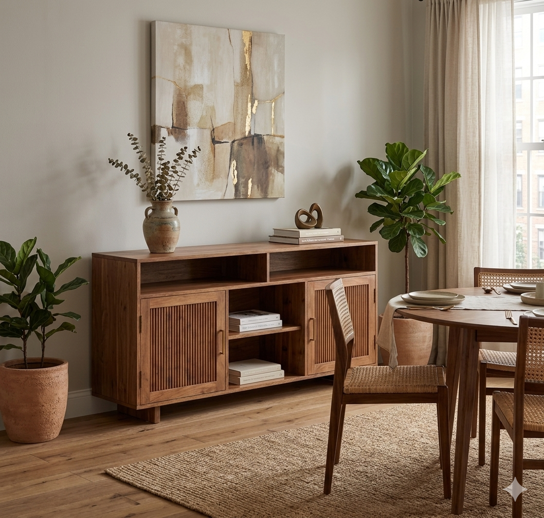 Kylie Solid Wood Sideboard 2 door