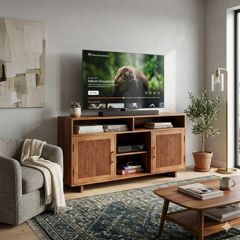 Kylie Solid Wood Sideboard 2 door