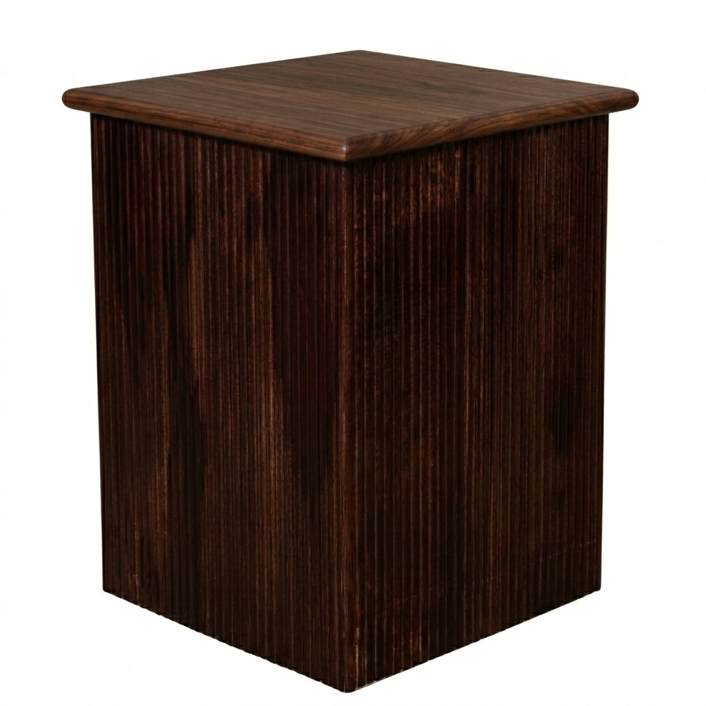 Kylie White Marble Top Sheesham Wood Side table/ End table