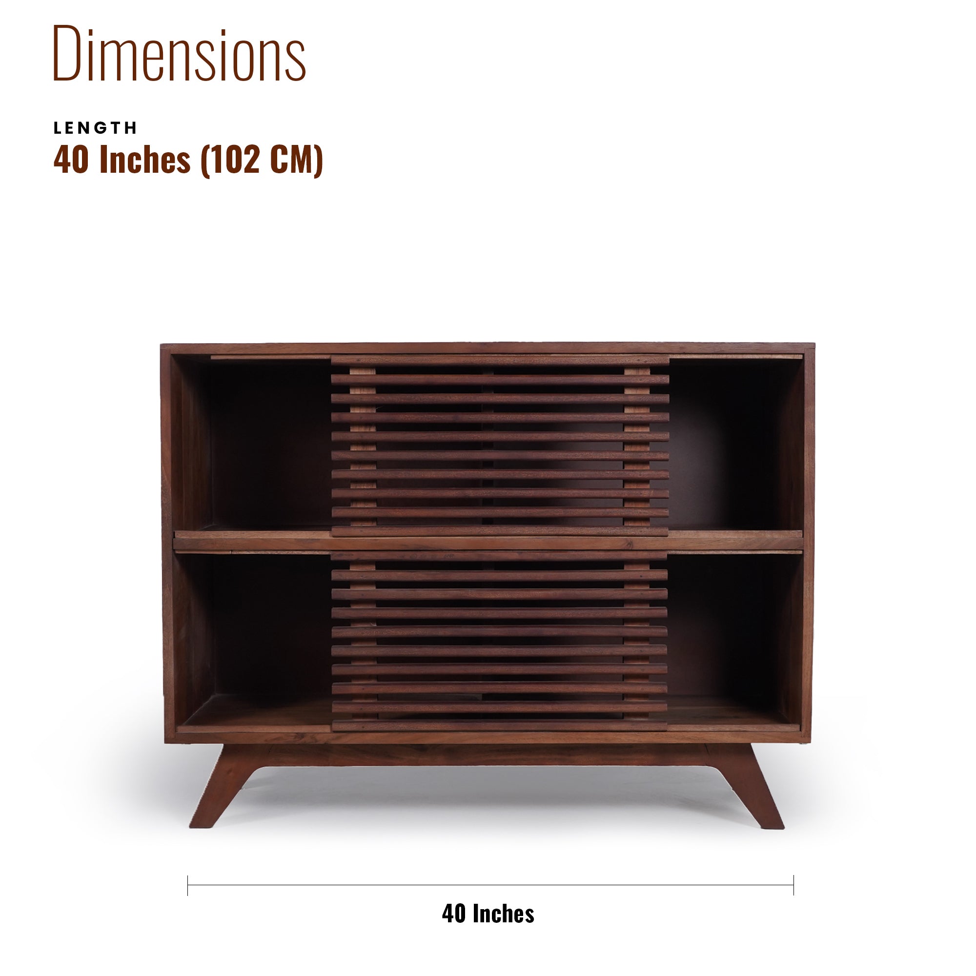 Luxor Solid Wood Sideboard with Sliding Doors