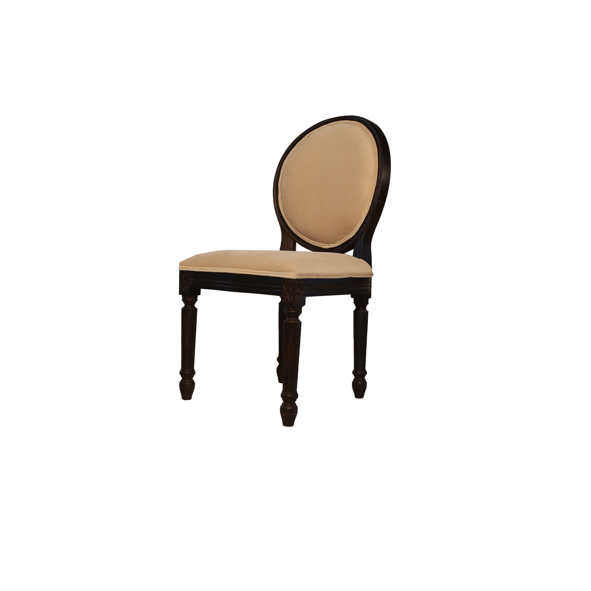 Lyon Sheesham Wood Dining Chair Cushion back