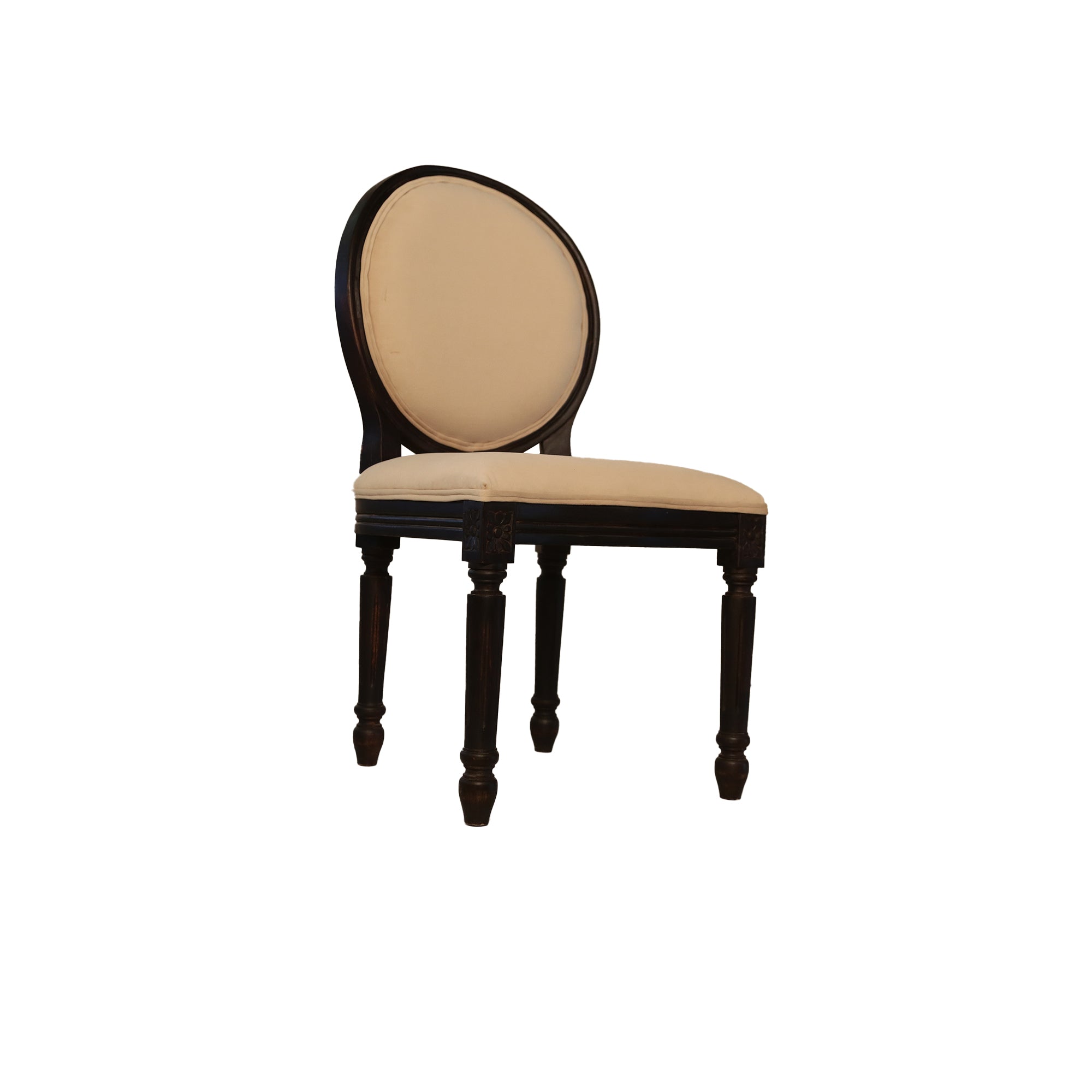 Lyon Sheesham Wood Dining Chair Cushion back