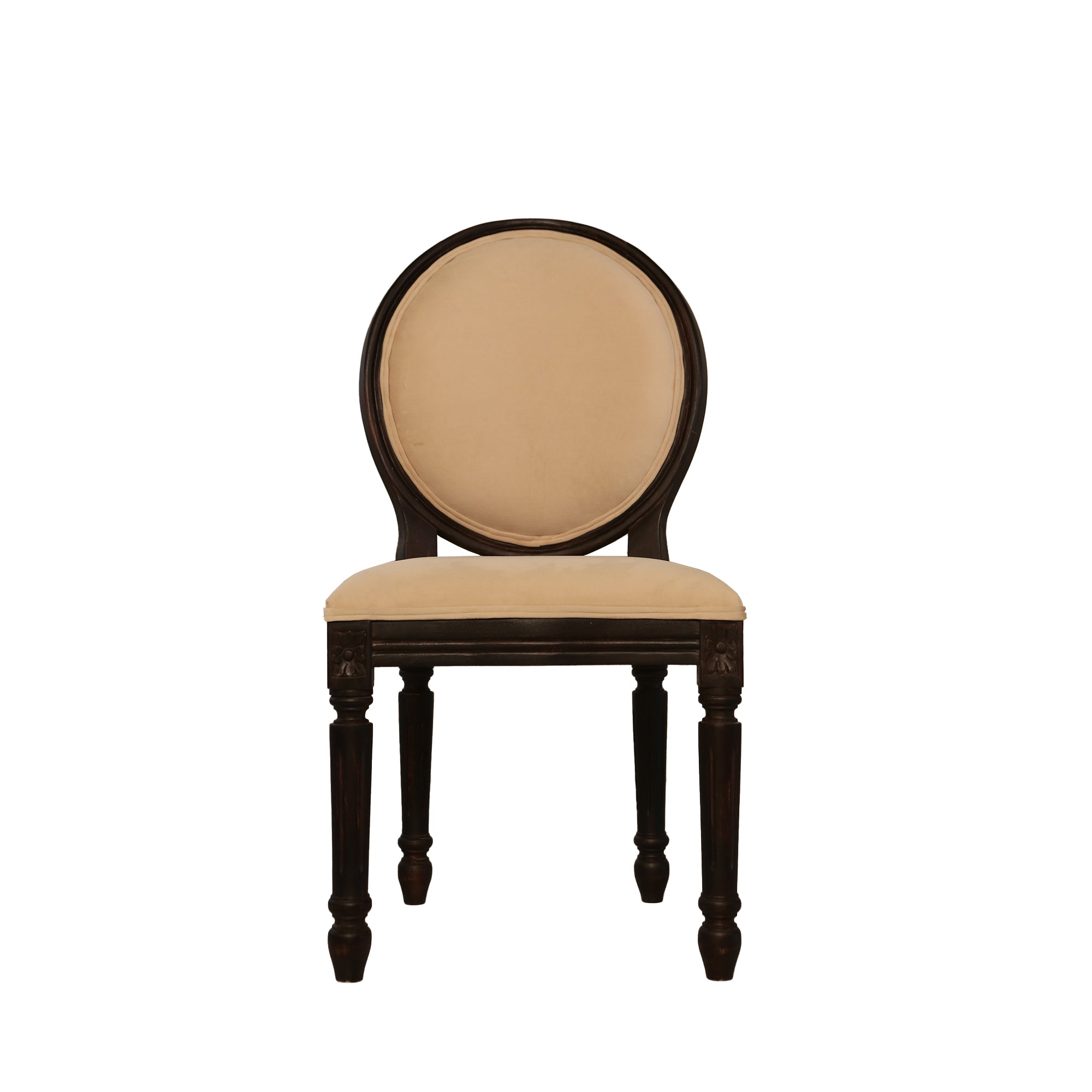 Lyon Sheesham Wood Dining Chair Cushion back