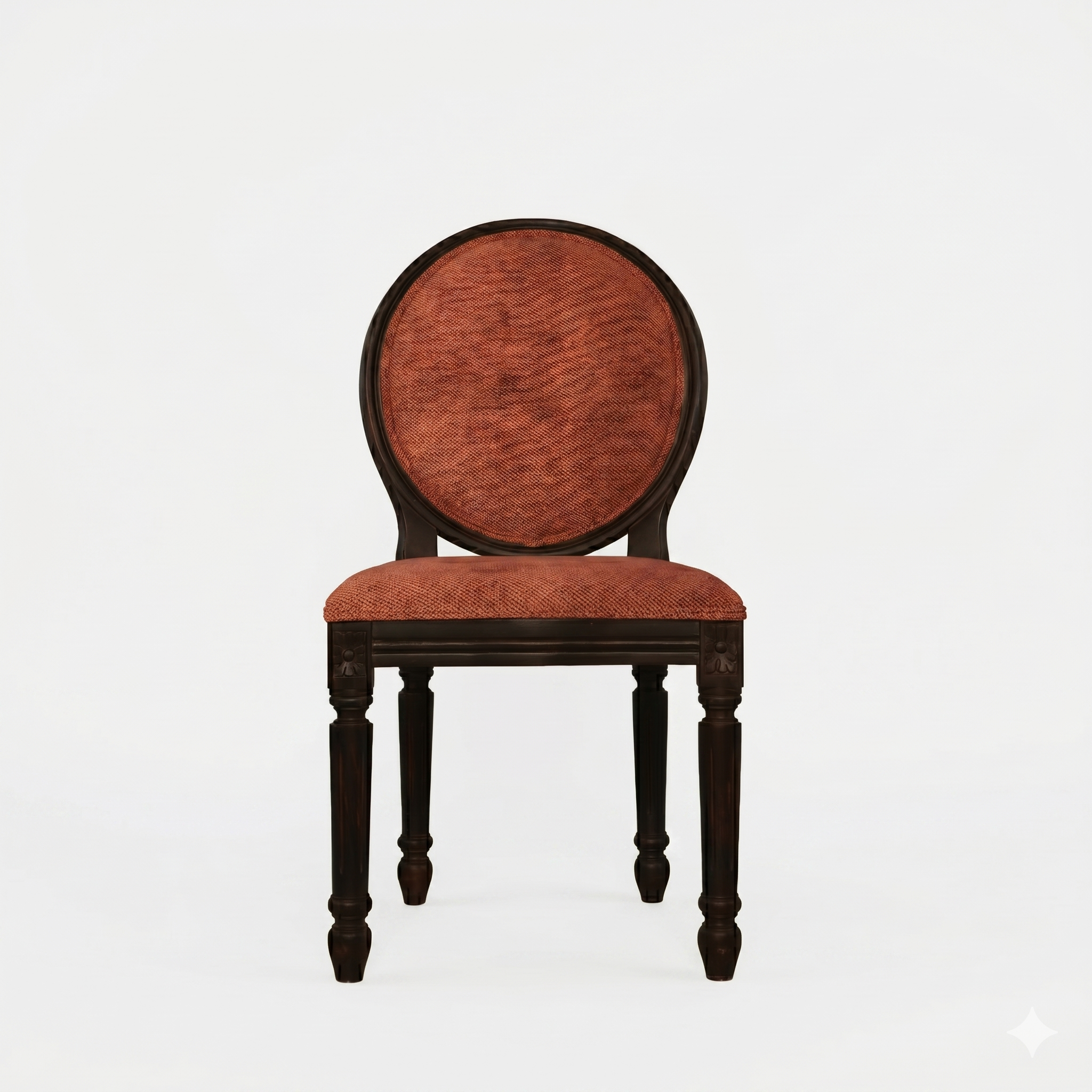 Lyon Sheesham Wood Dining Chair Cushion back