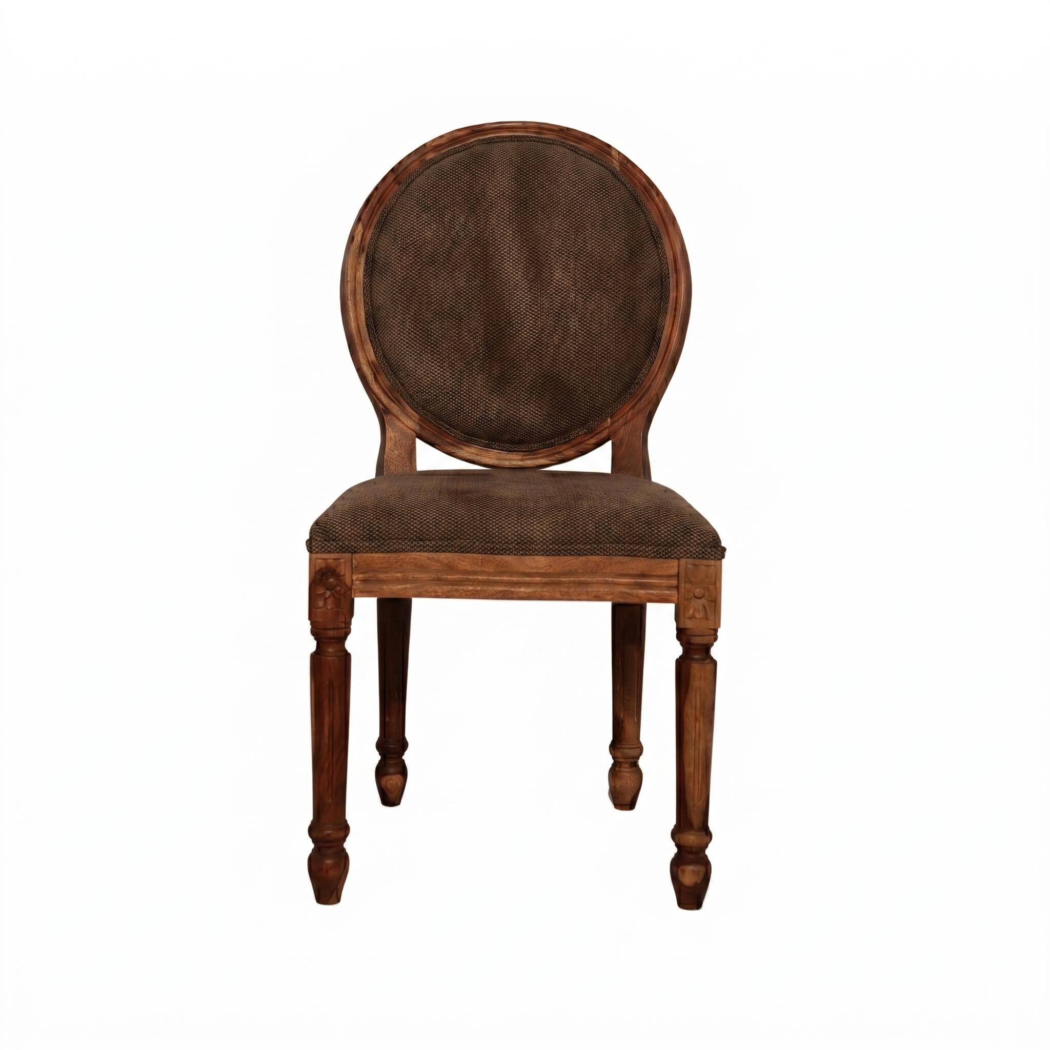 Lyon Sheesham Wood Dining Chair Cushion back