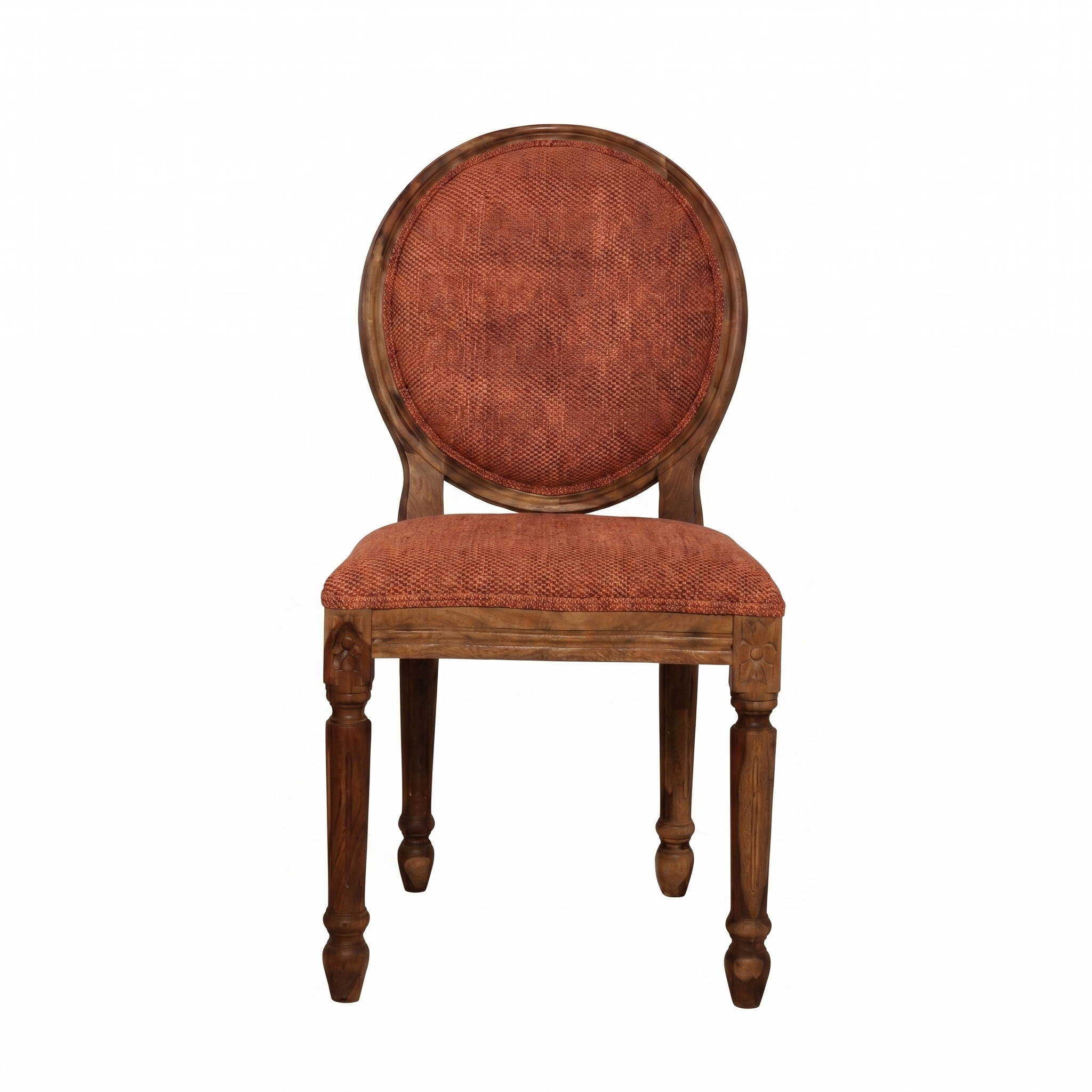 Lyon Sheesham Wood Dining Chair Cushion back
