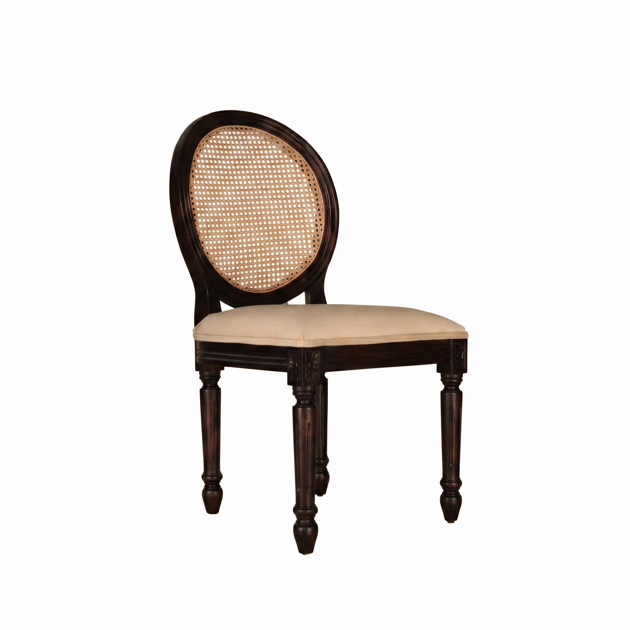 Lyon Sheesham Wood Dining Chair Cane back