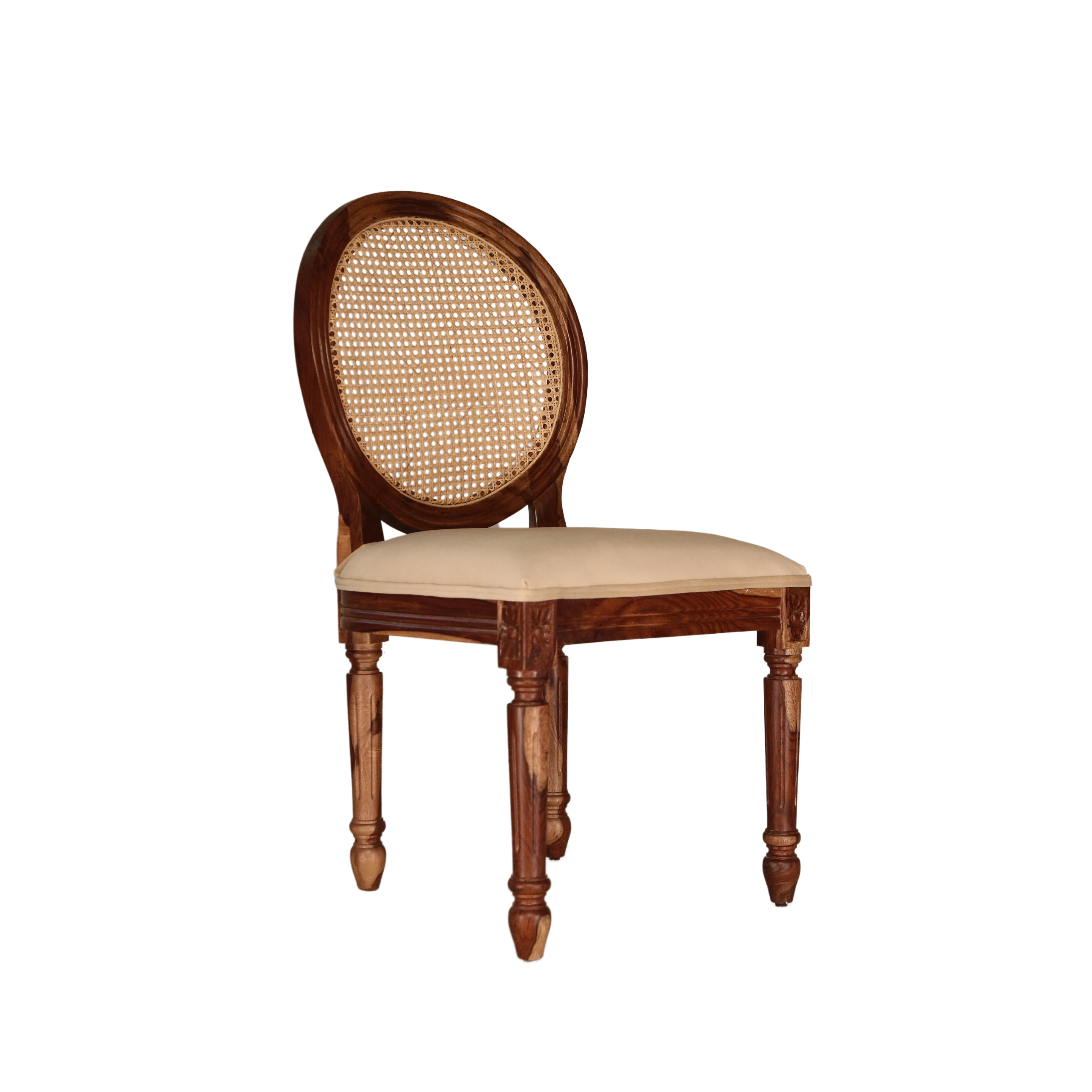 Lyon Sheesham Wood Dining Chair Cane back