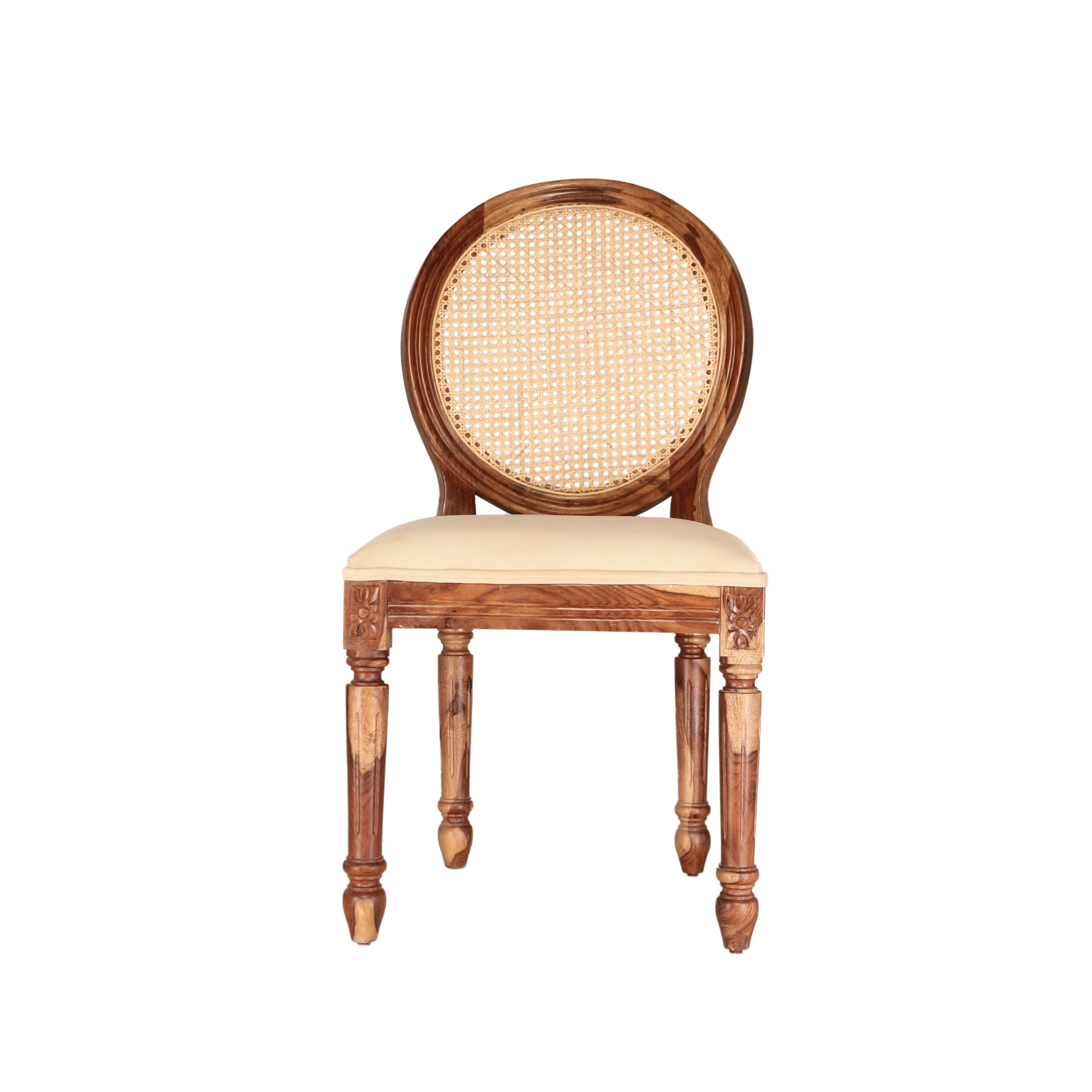 Lyon Sheesham Wood Dining Chair Cane back