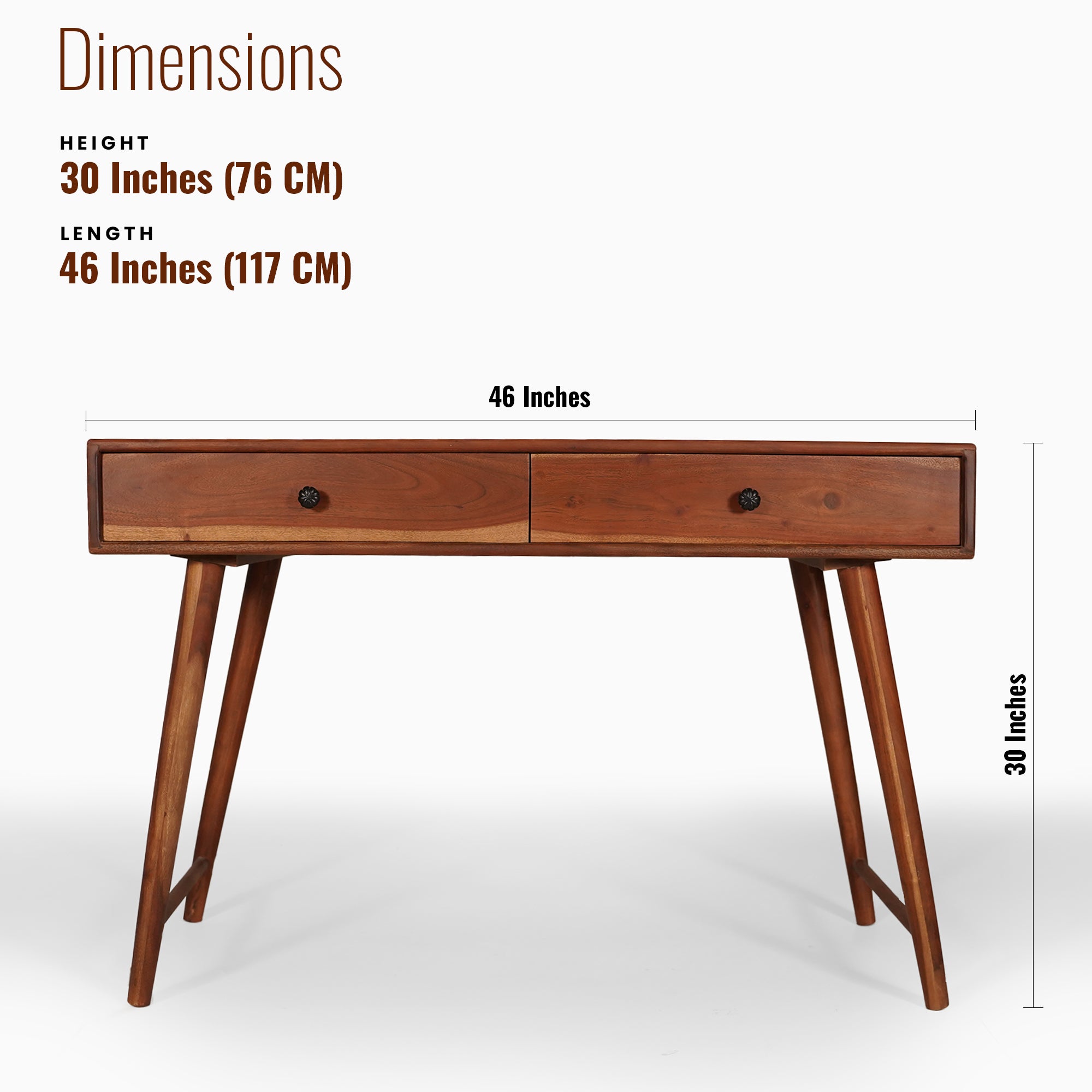 Madrid Solid Wood  Study Table/ Console Table