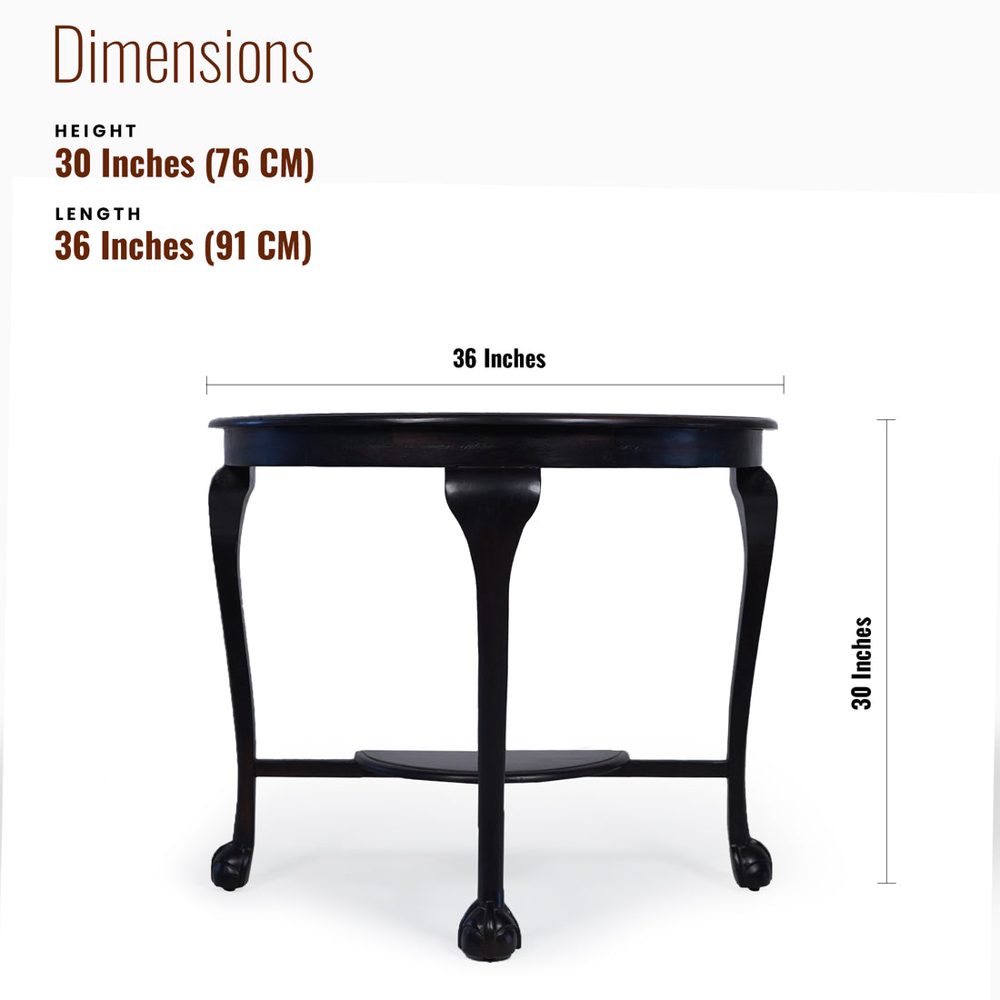 Orbit Solid Wood Console table