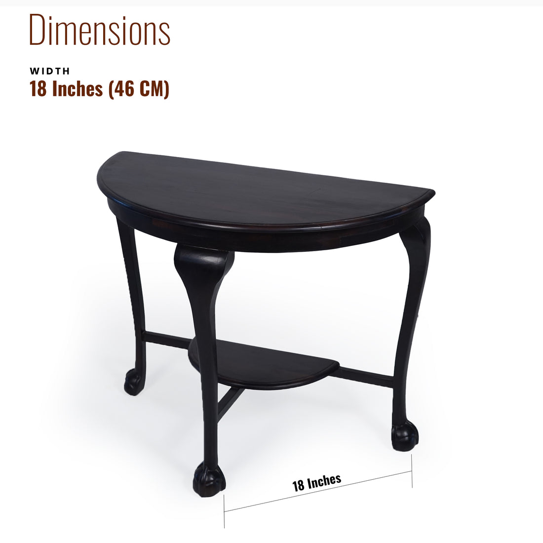 Orbit Solid Wood Console table